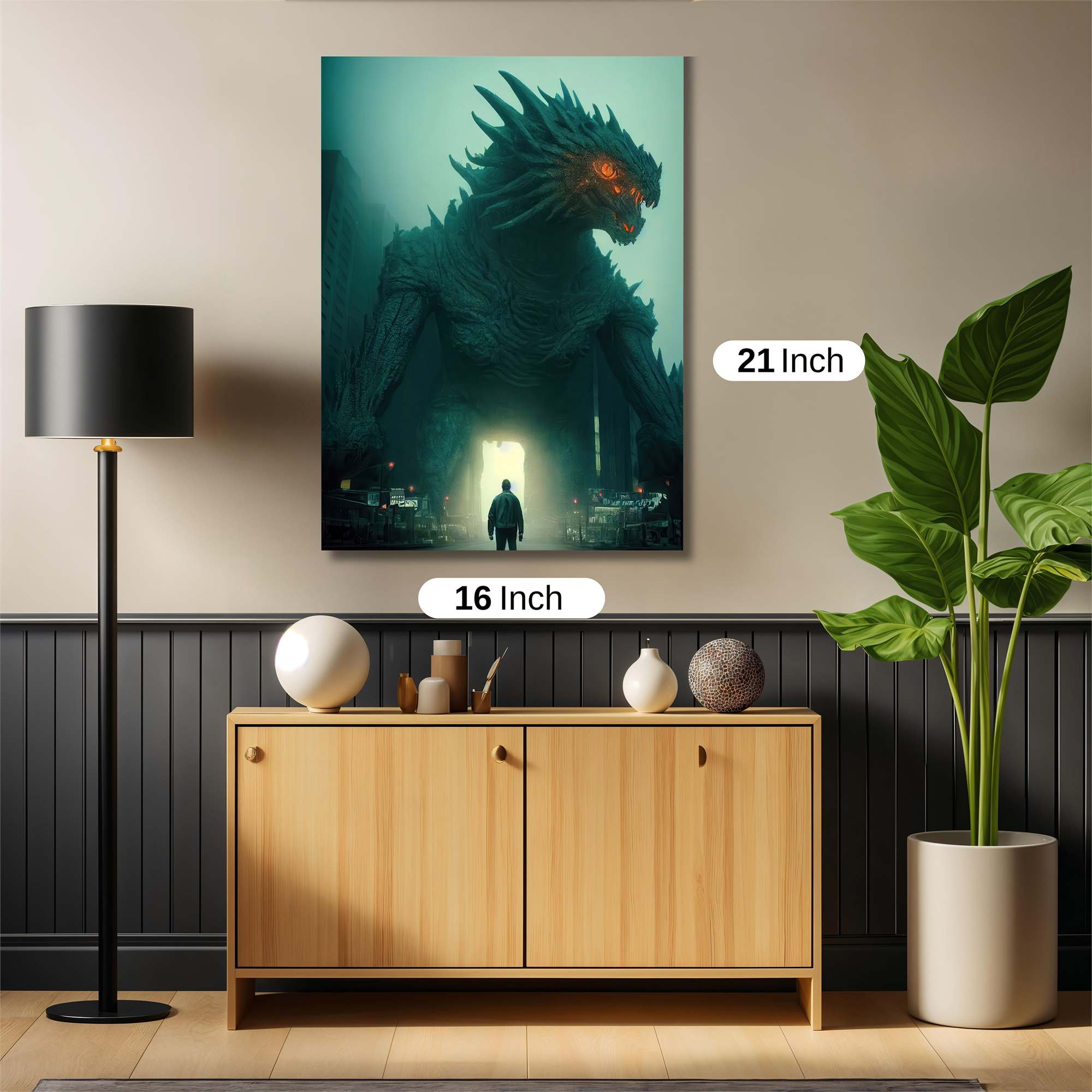 Godzilla Menacing Safe Wall Magnetic / M