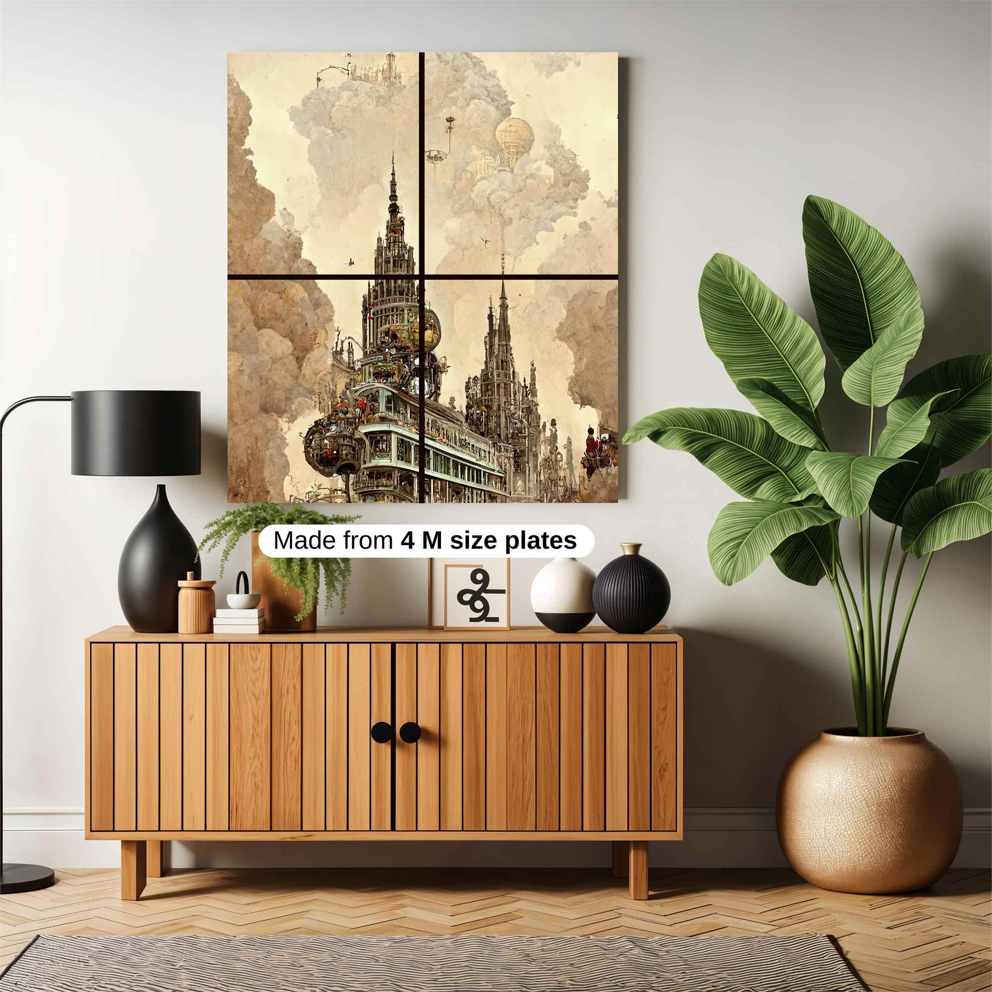 Steampunk Dreamscape Safe Wall Magnetic / M