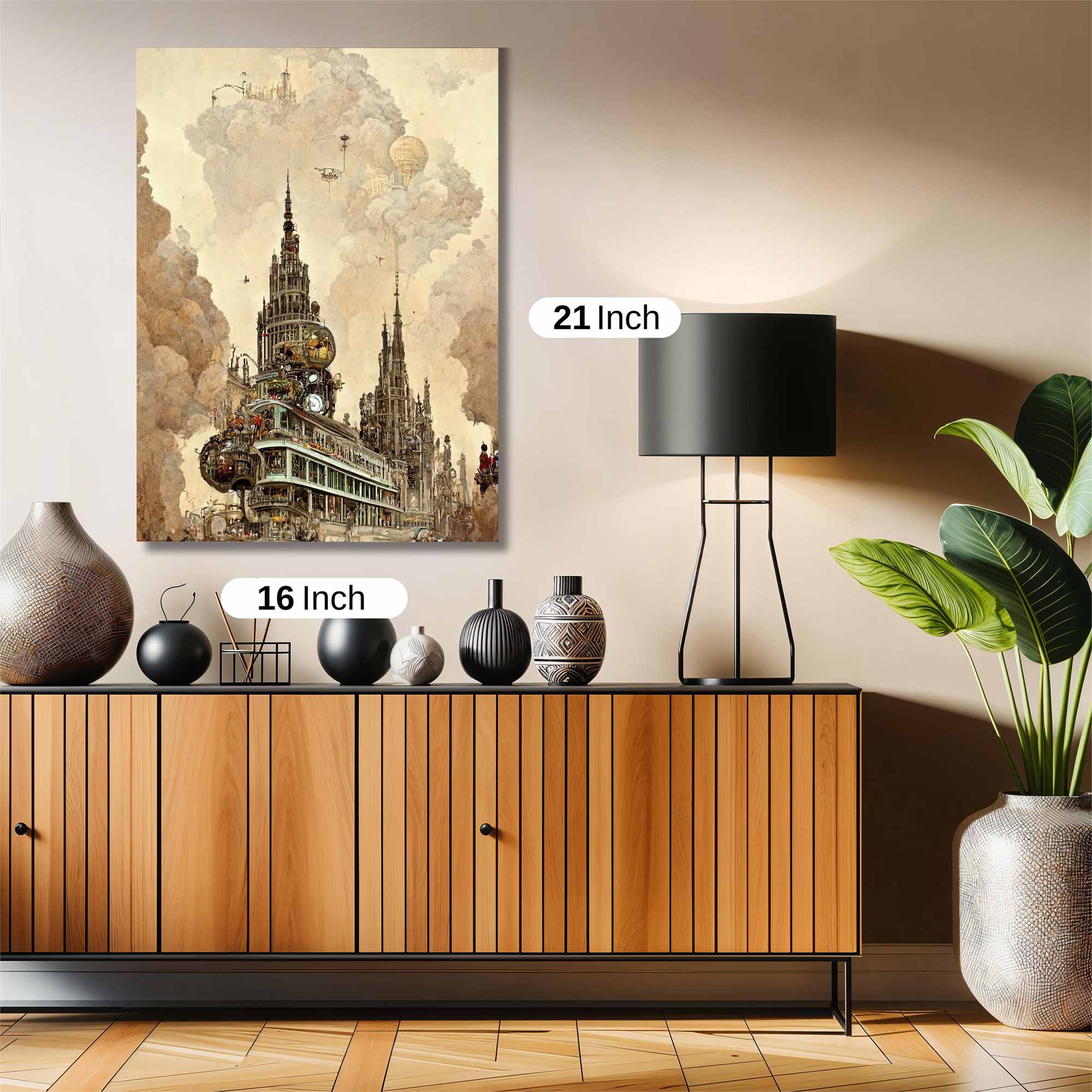 Steampunk Dreamscape Safe Wall Magnetic / M