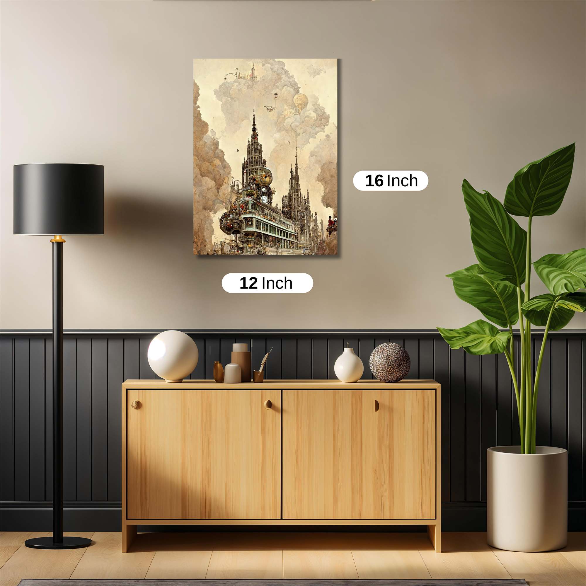 Steampunk Dreamscape Safe Wall Magnetic / M