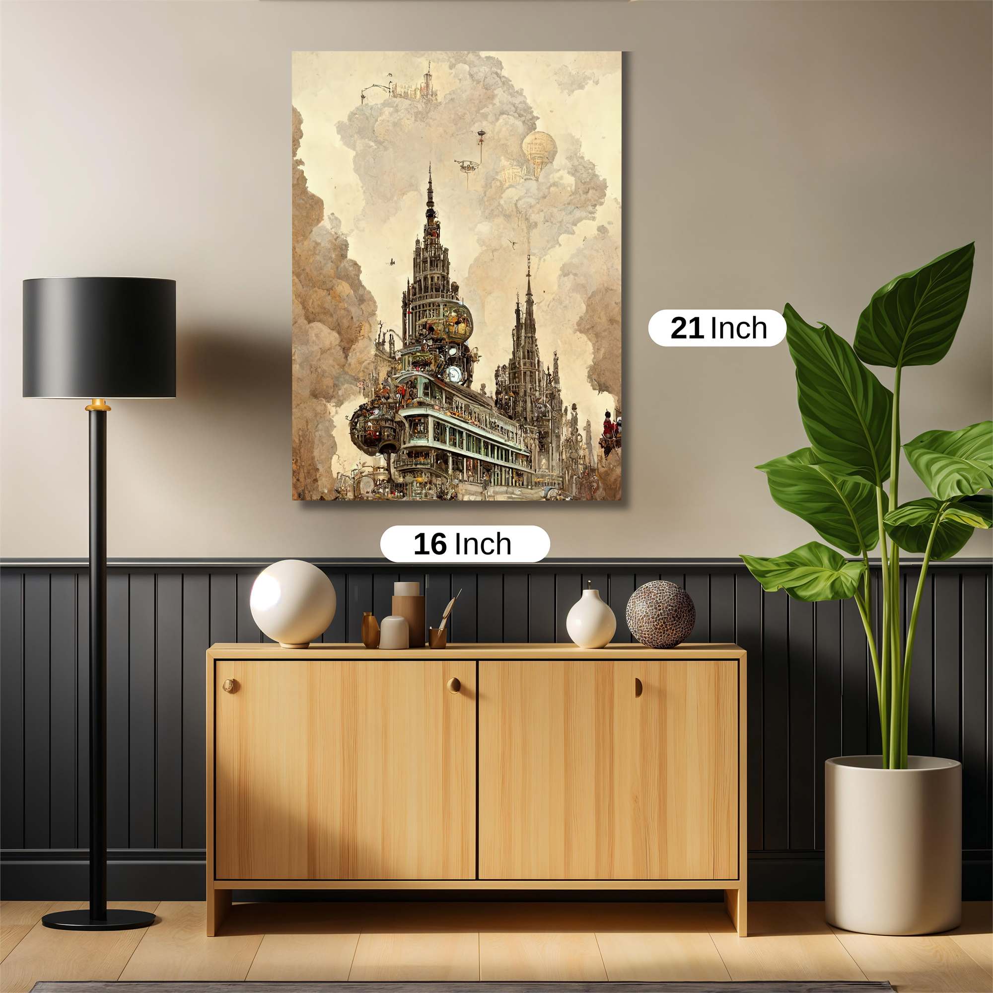 Steampunk Dreamscape Safe Wall Magnetic / M