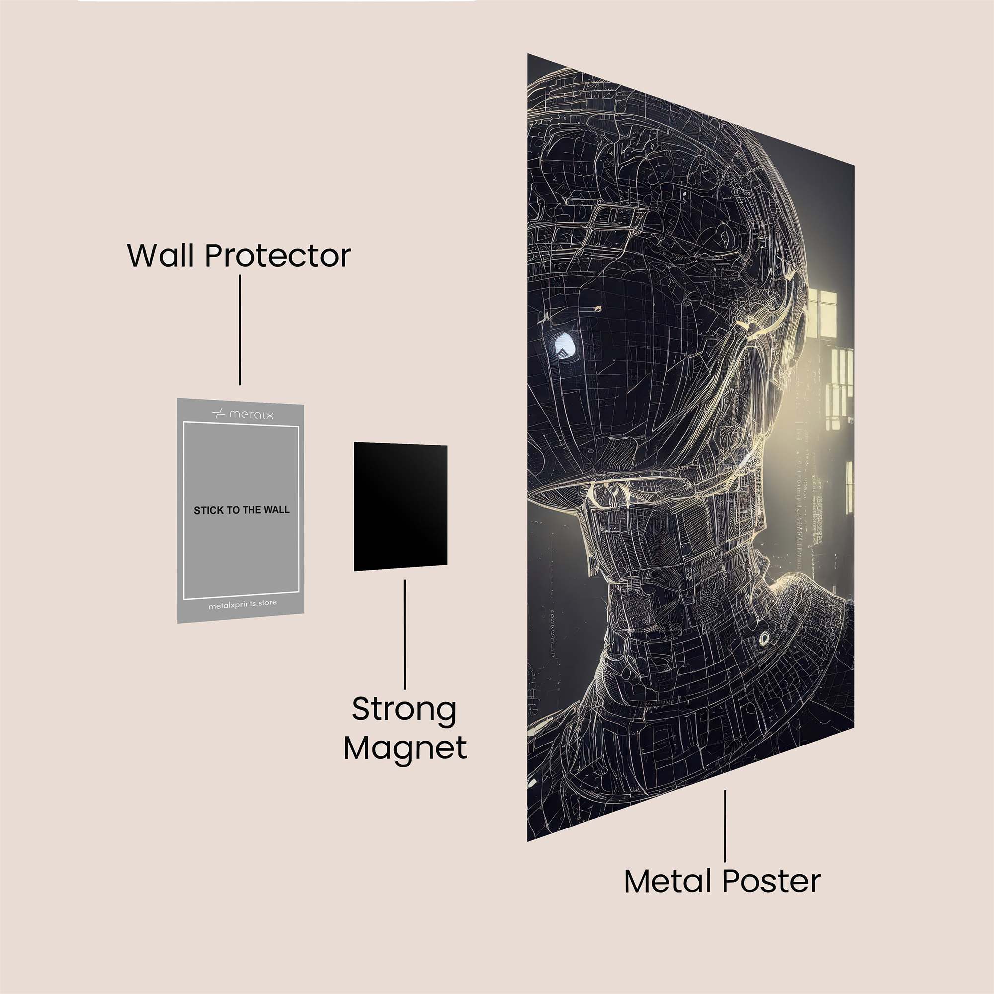 Cyber Solitude Safe Wall Magnetic / M