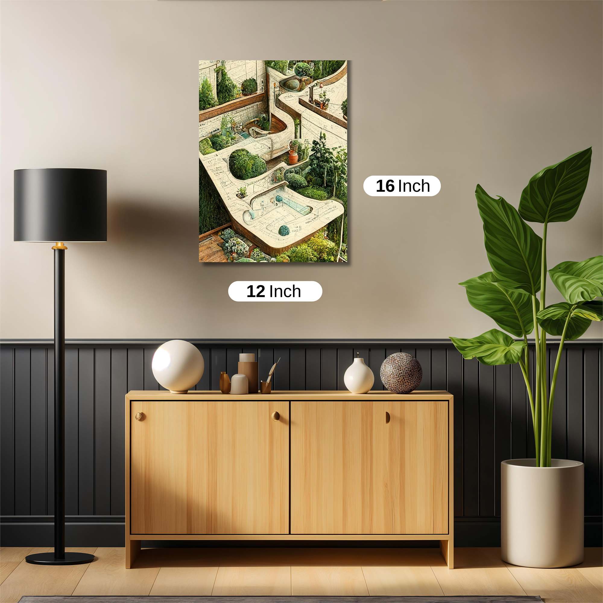 Garden Serenity Safe Wall Magnetic / M