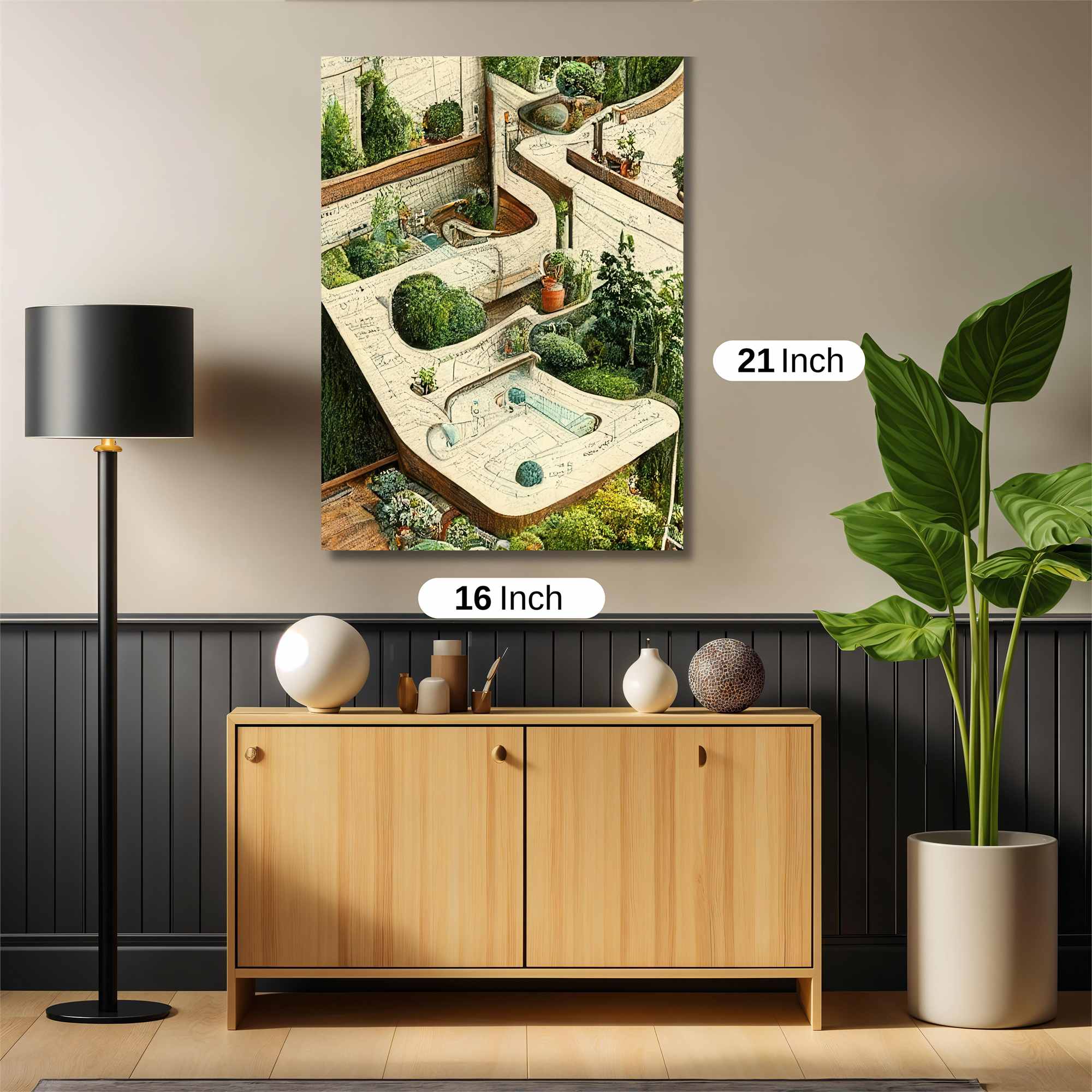 Garden Serenity Safe Wall Magnetic / M