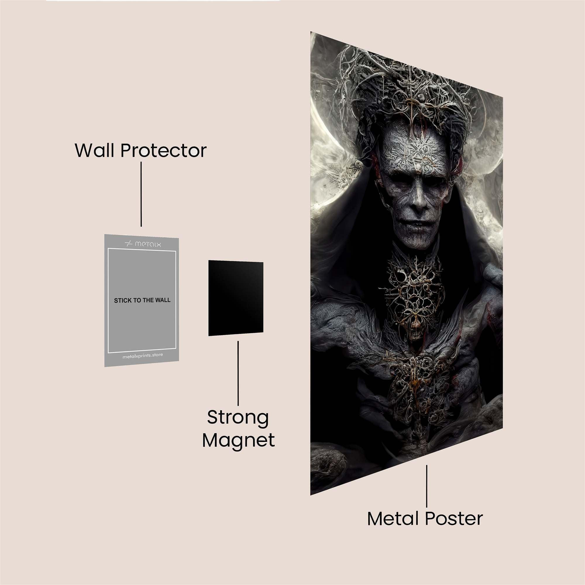 Necrotic Majesty Safe Wall Magnetic / M