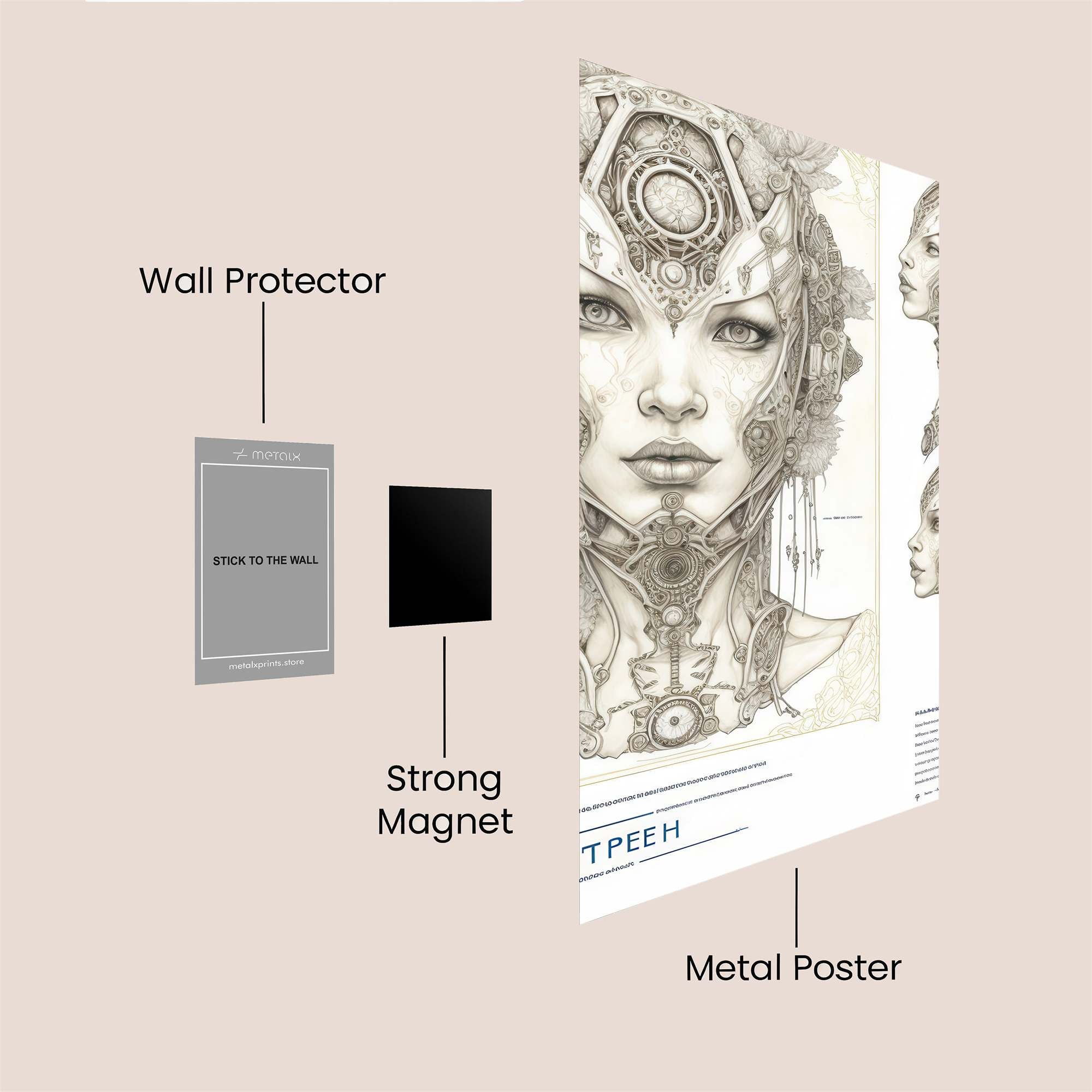 Cyber Goddess Safe Wall Magnetic / M