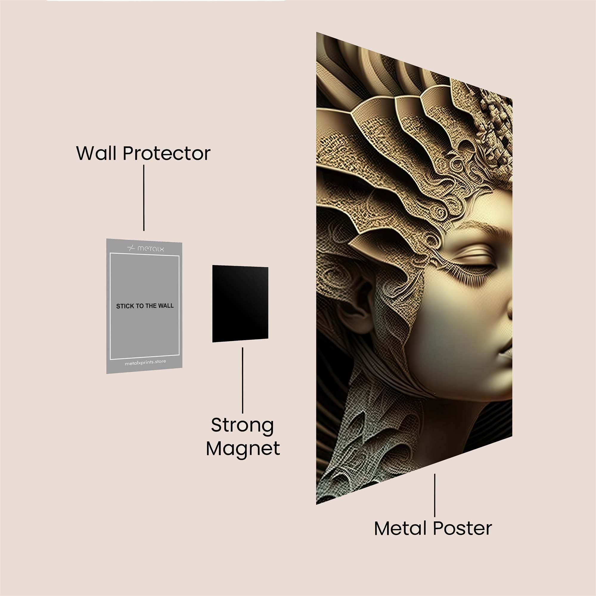 Sculpted Serenity Safe Wall Magnetic / M