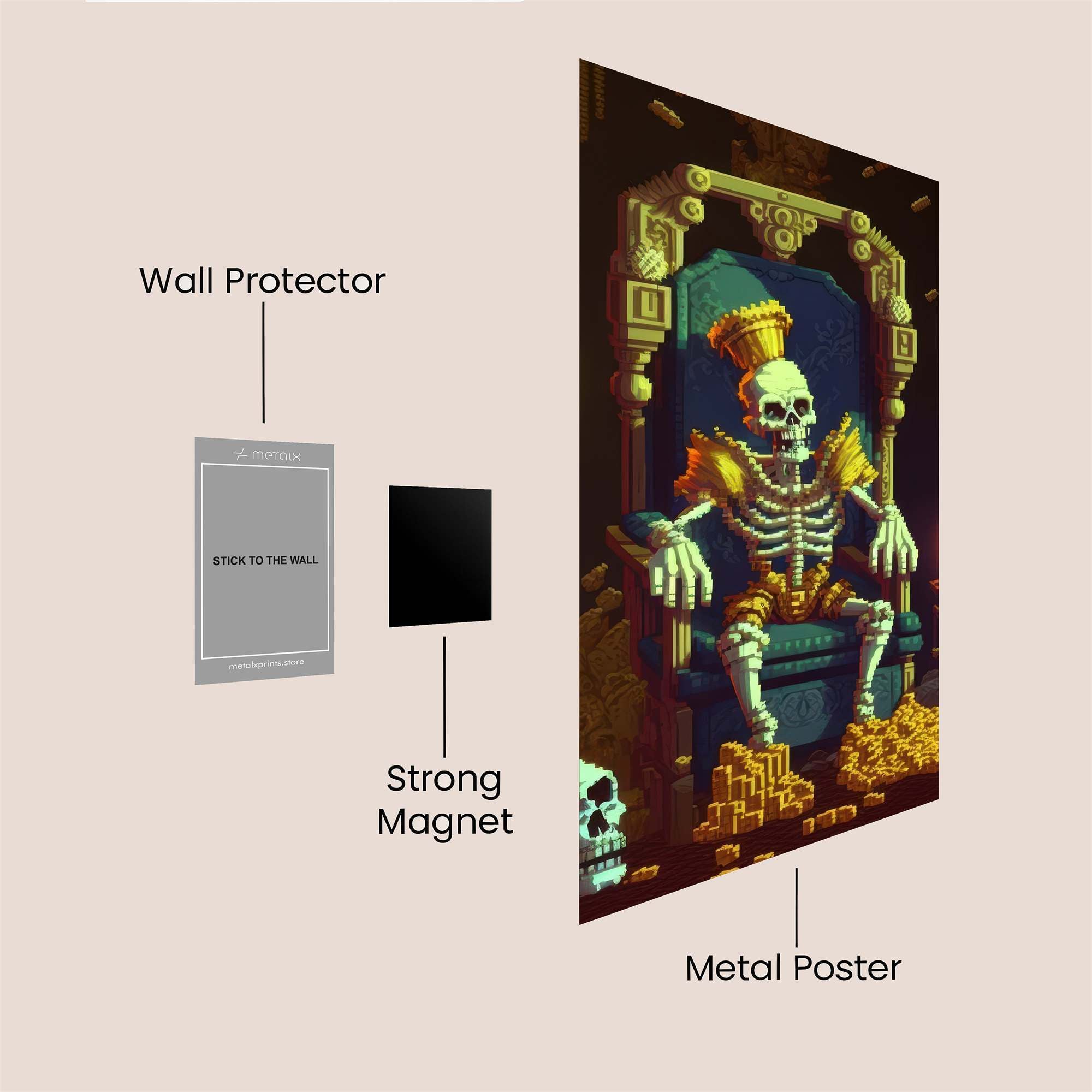 Skeleton Sovereign Safe Wall Magnetic / M