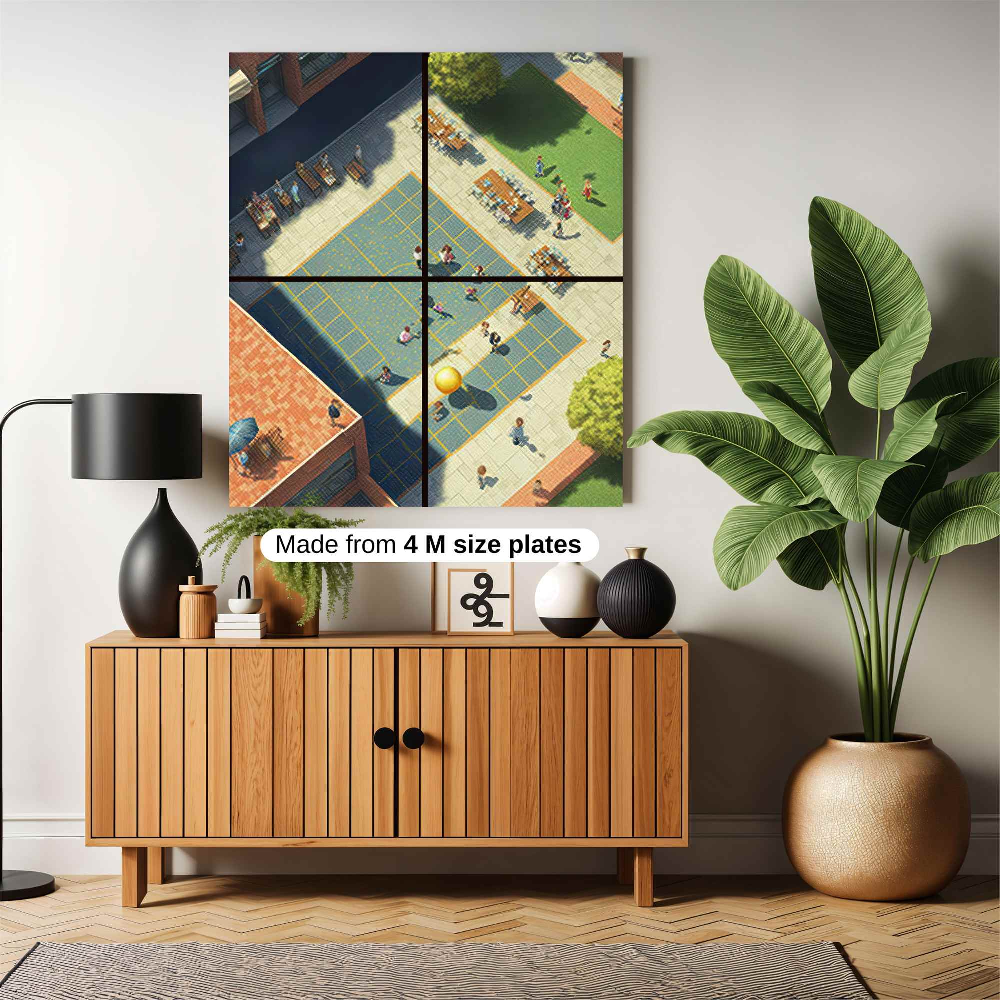 Playful Courtyard Safe Wall Magnetic / M