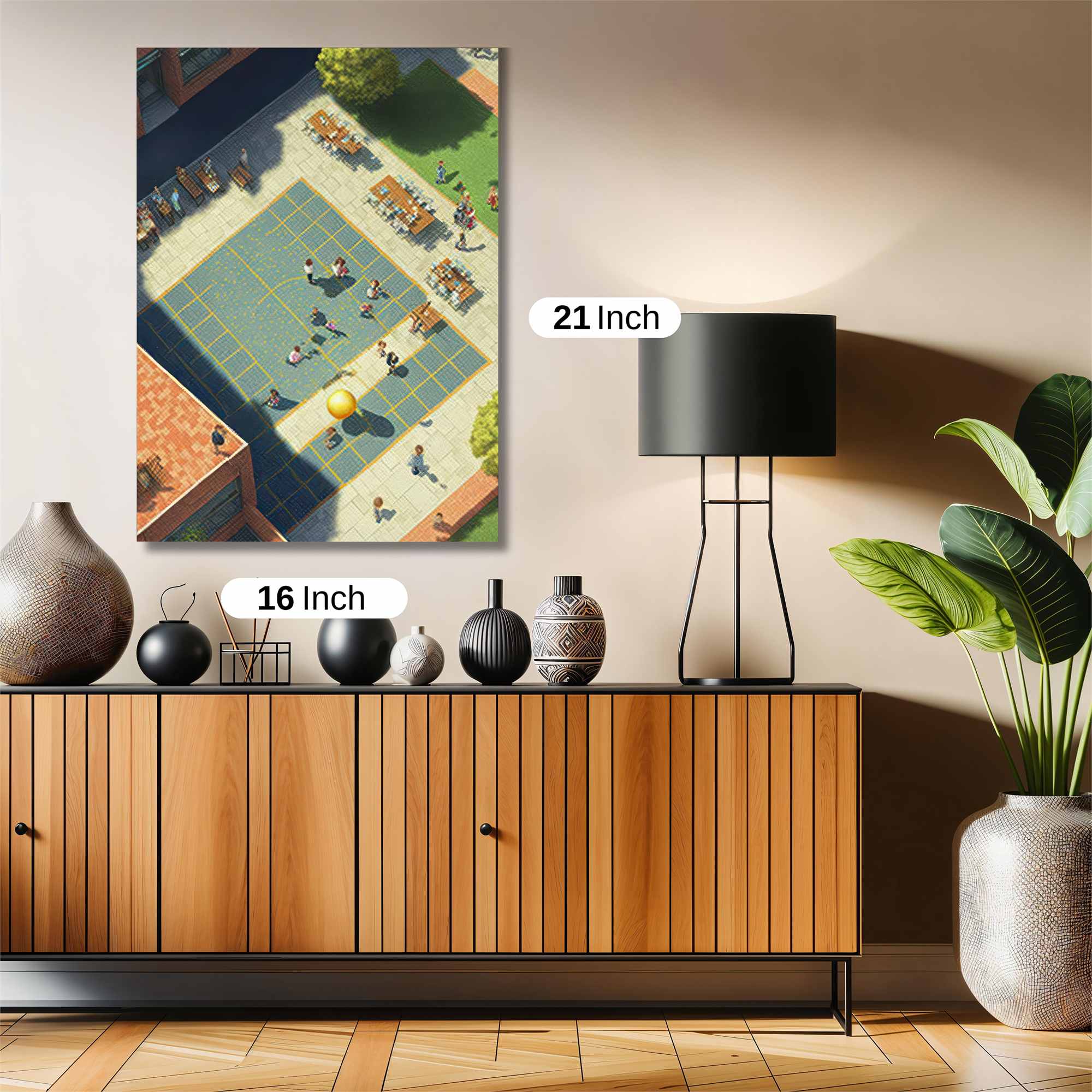 Playful Courtyard Safe Wall Magnetic / M