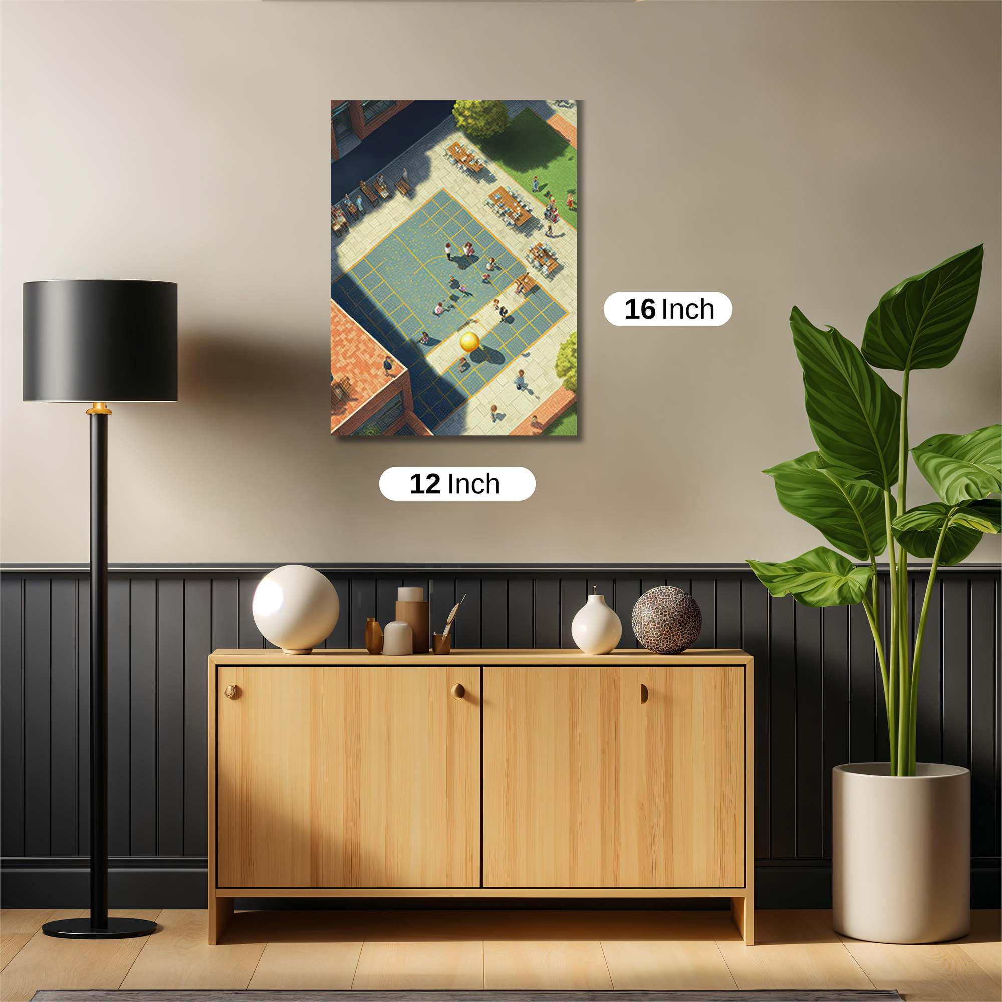 Playful Courtyard Safe Wall Magnetic / M