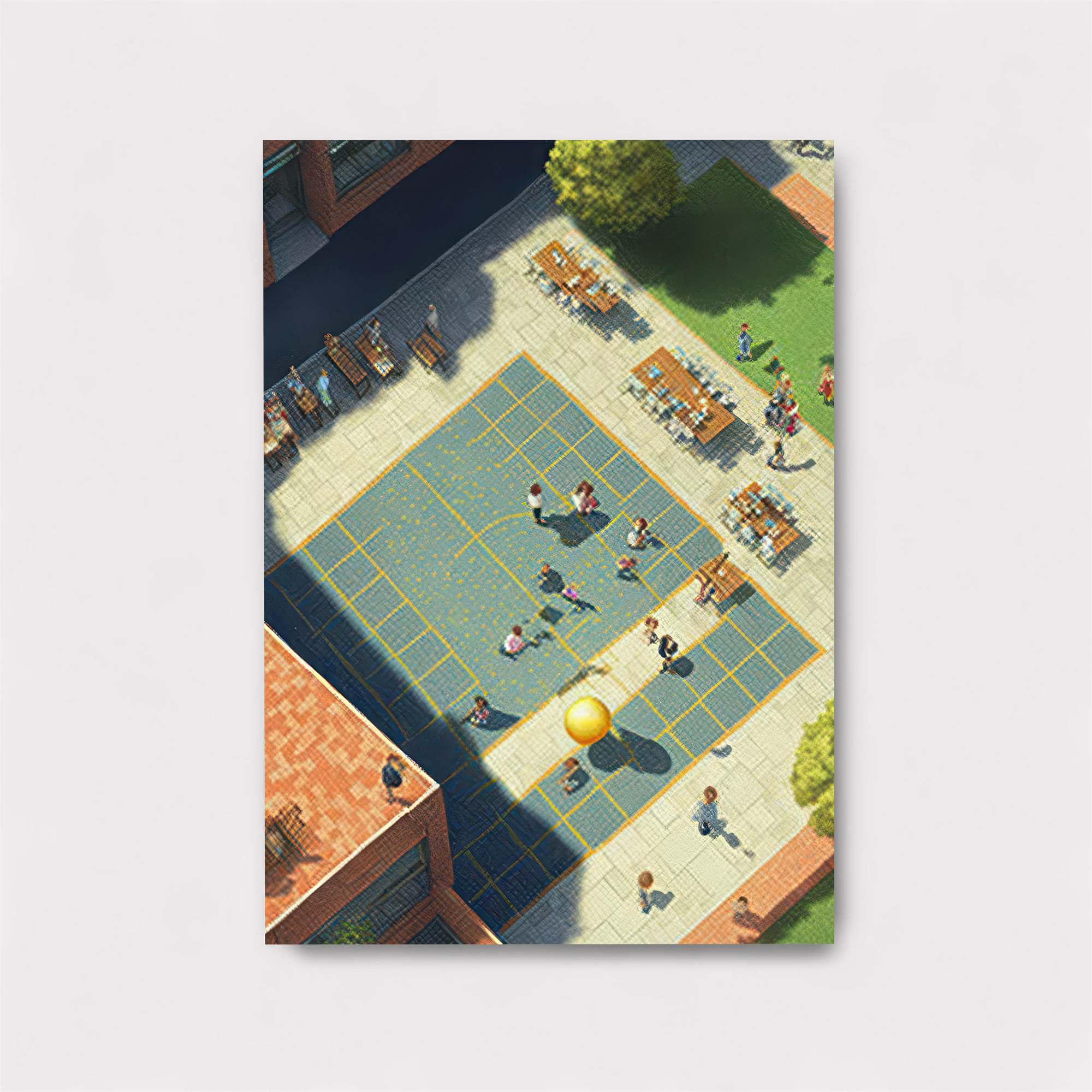 Playful Courtyard Safe Wall Magnetic / M