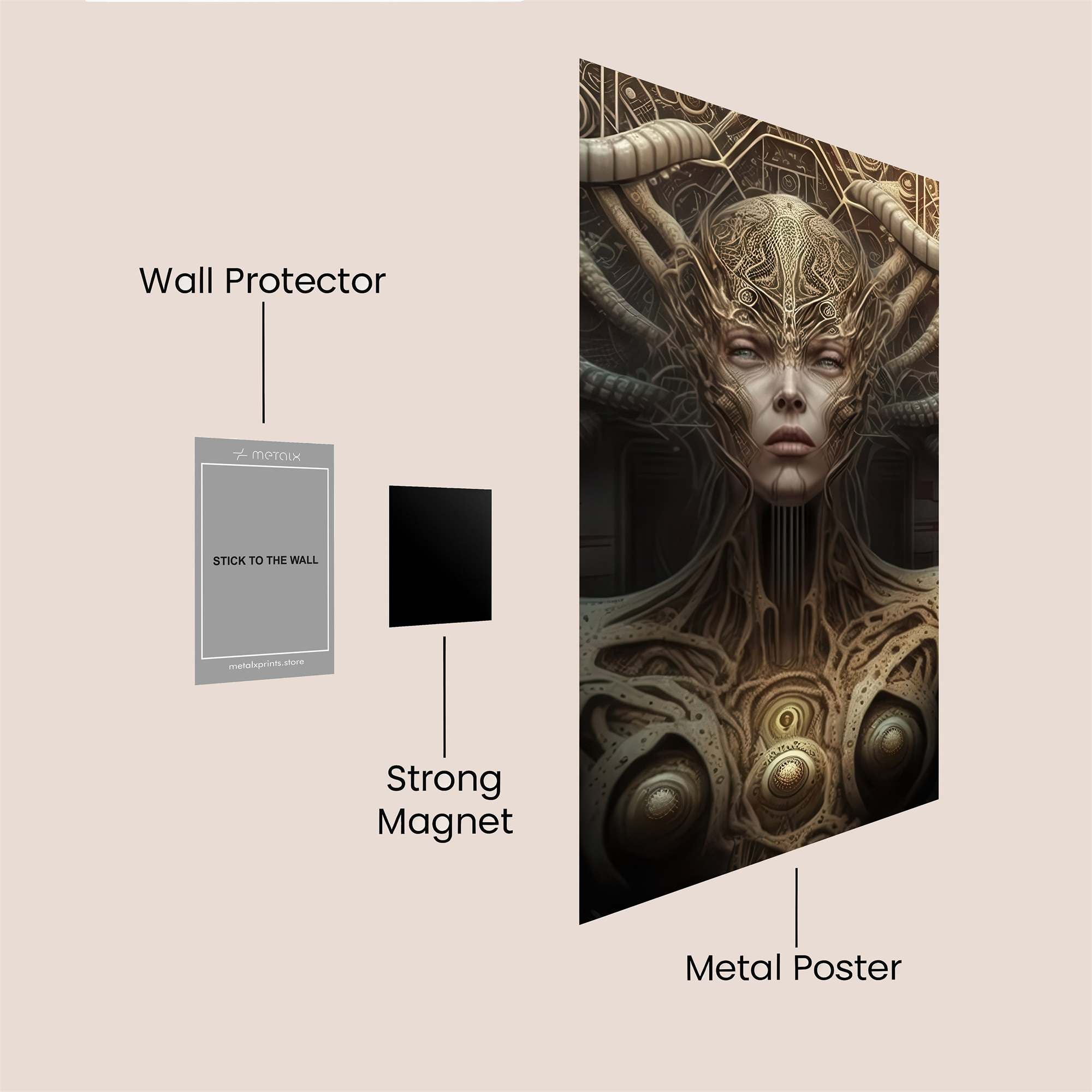 Cyber Goddess Safe Wall Magnetic / M