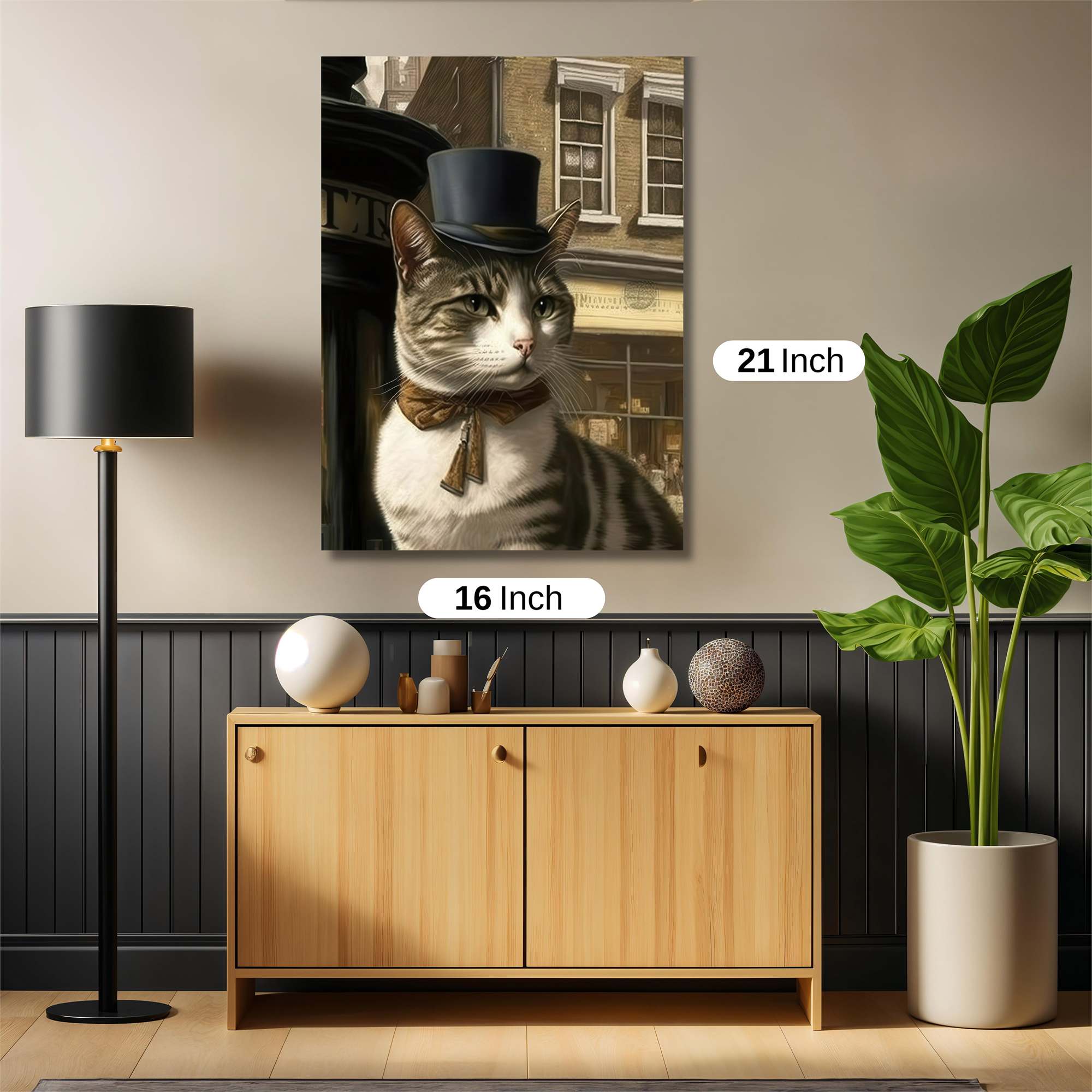 Gentlemanly Cat Safe Wall Magnetic / M