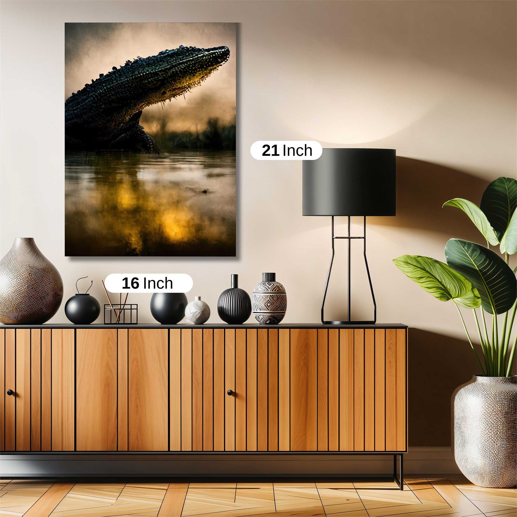 Crocodile Menace Safe Wall Magnetic / M