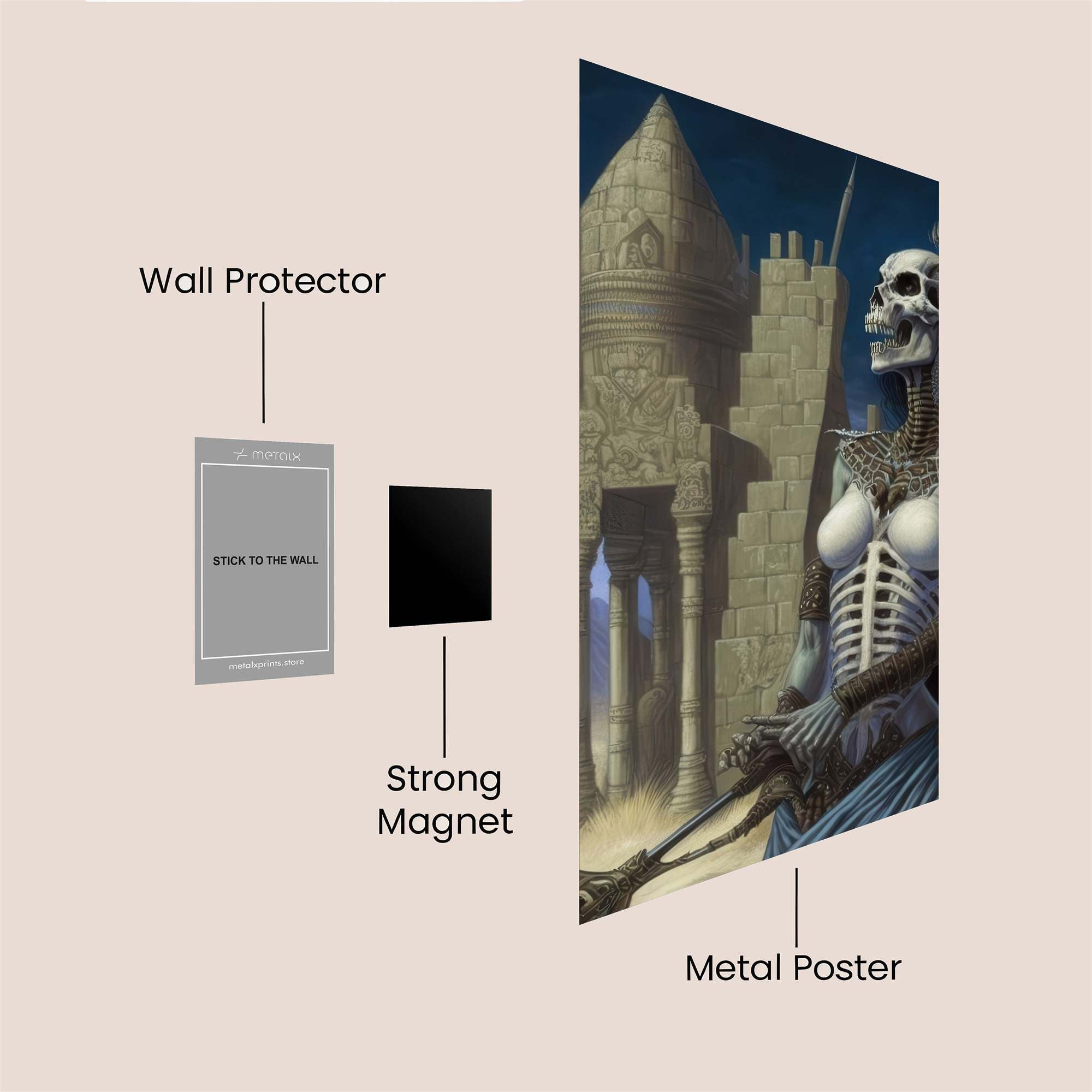 Necropolis Queen Safe Wall Magnetic / M