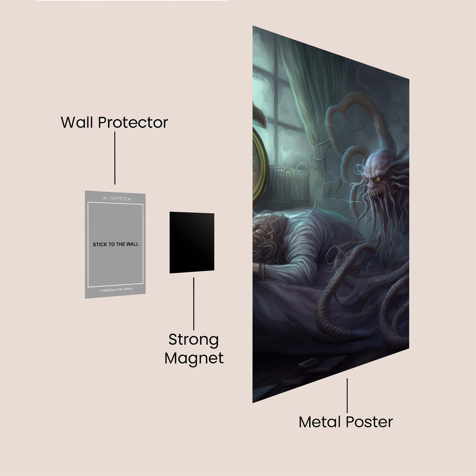Nightmare Unleashed Safe Wall Magnetic / M