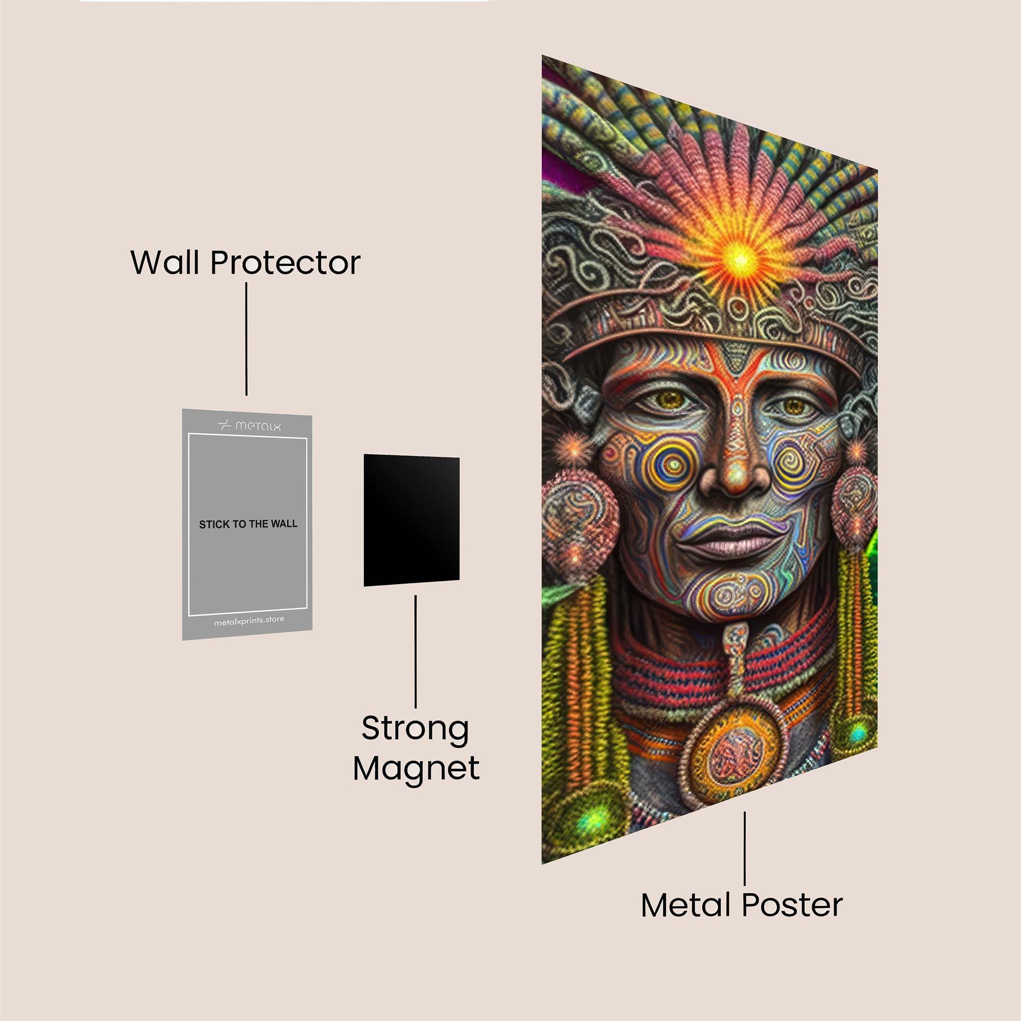 Shamanic Radiance Safe Wall Magnetic / M