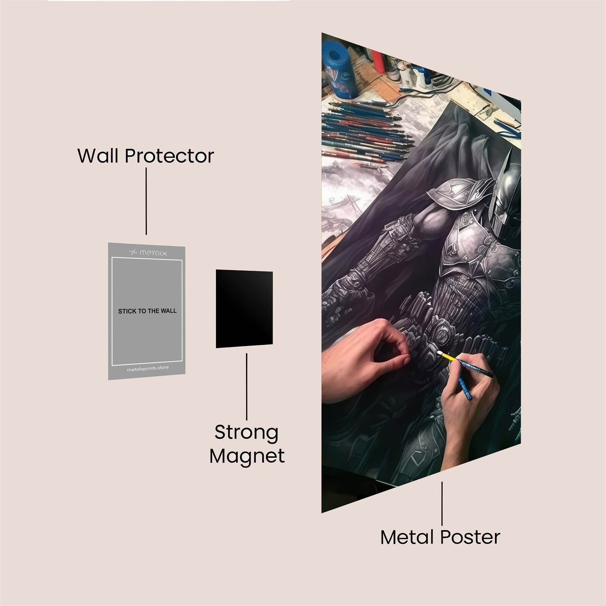 Batman Intense Safe Wall Magnetic / M