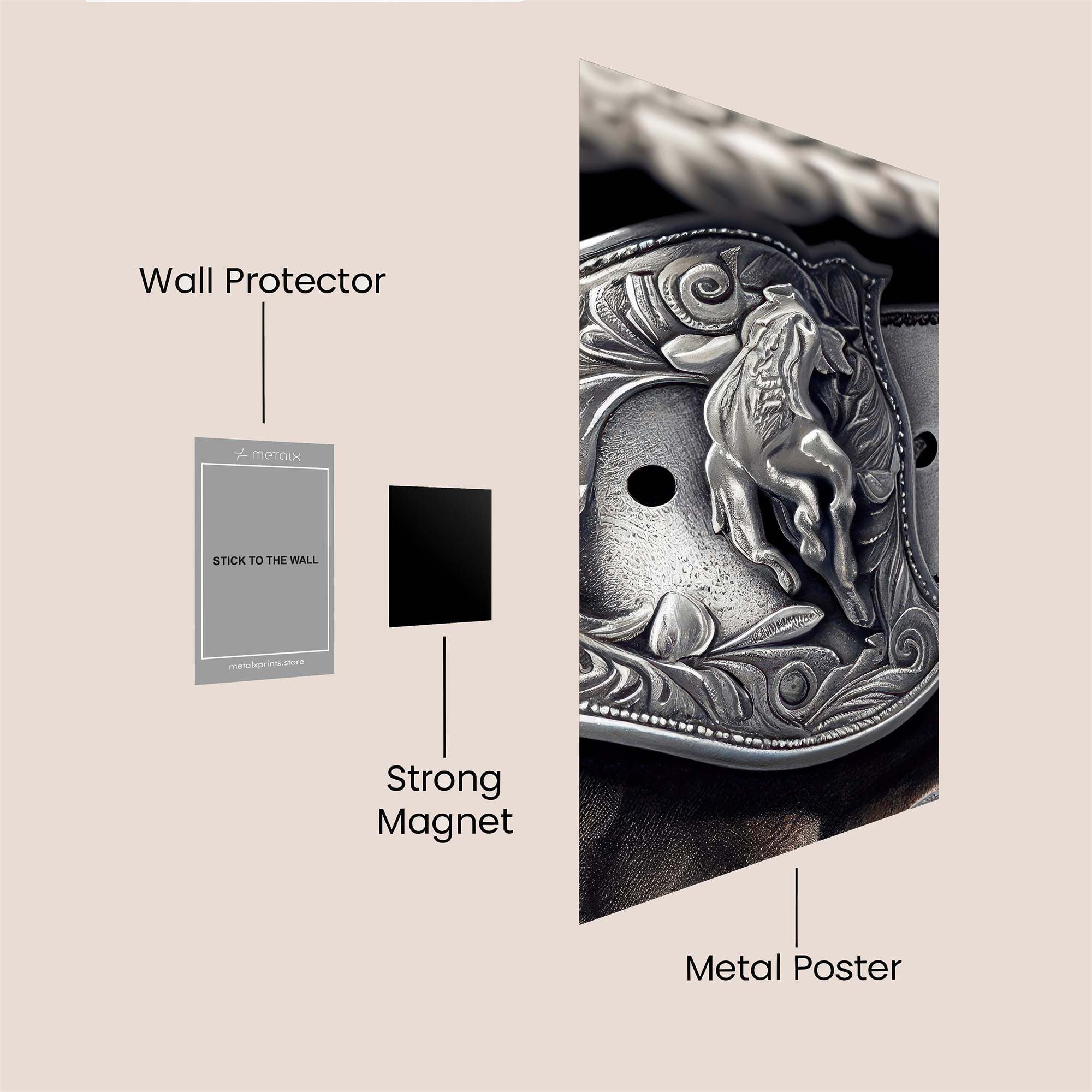 Cowboy Valor Safe Wall Magnetic / M