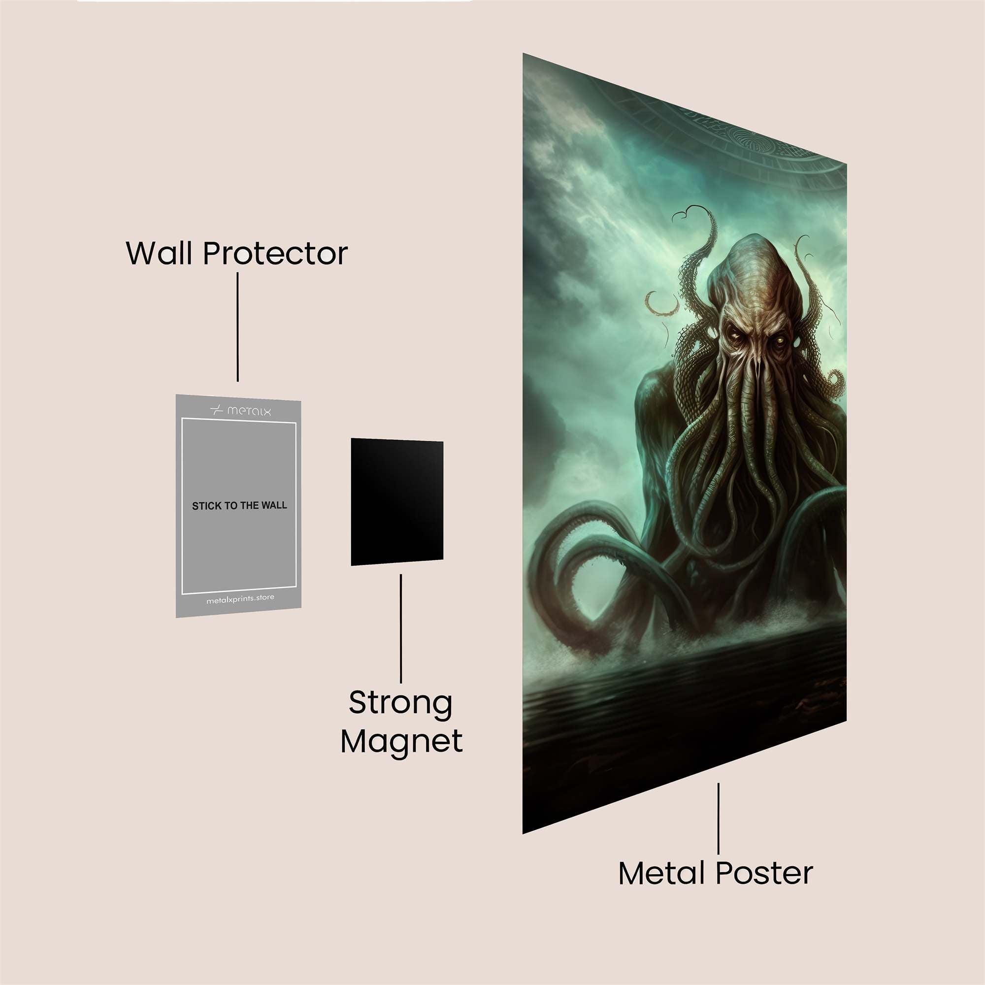 Cthulhu Dread Safe Wall Magnetic / M