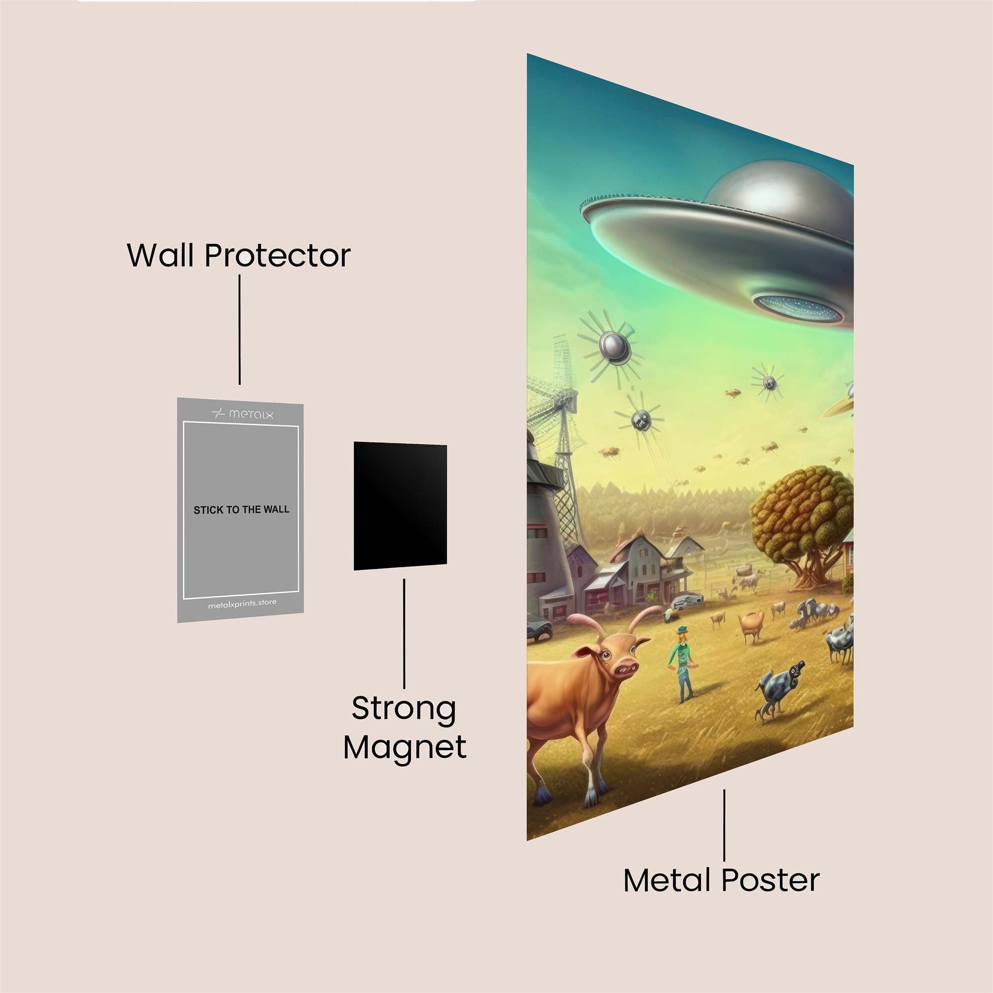 Alien Pastoral Safe Wall Magnetic / M