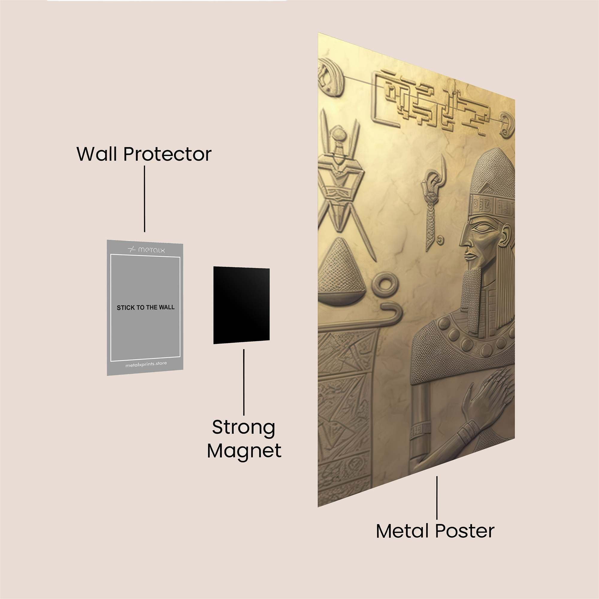 Pharaoh Serene Safe Wall Magnetic / M