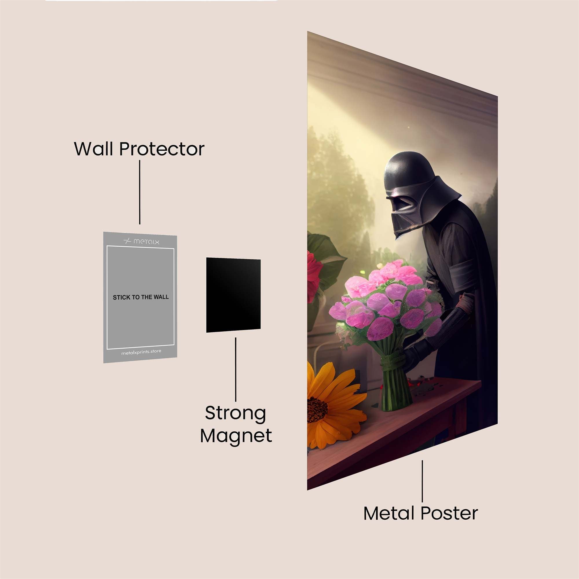Darth Florist Safe Wall Magnetic / M