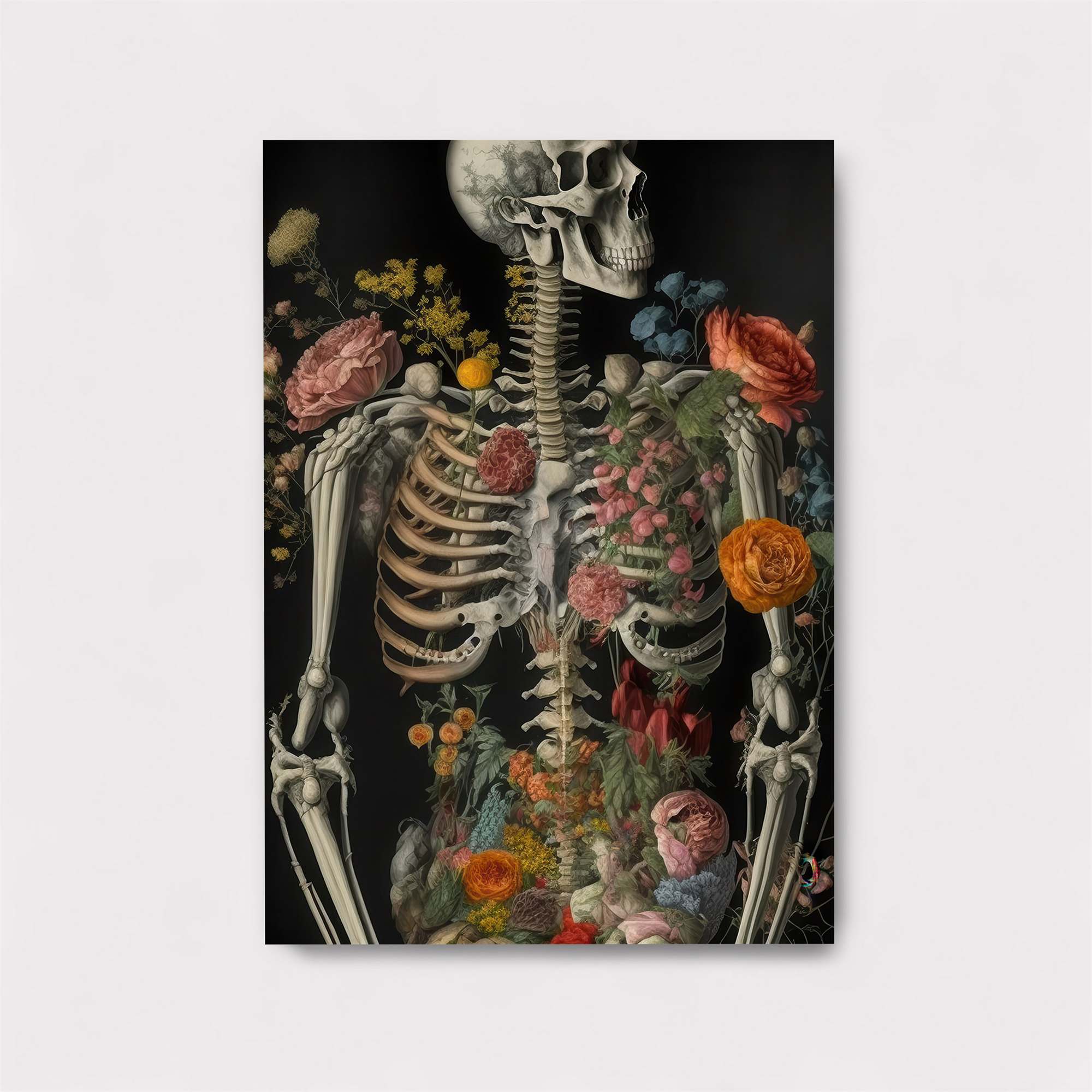 Floral Skeleton Safe Wall Magnetic / M