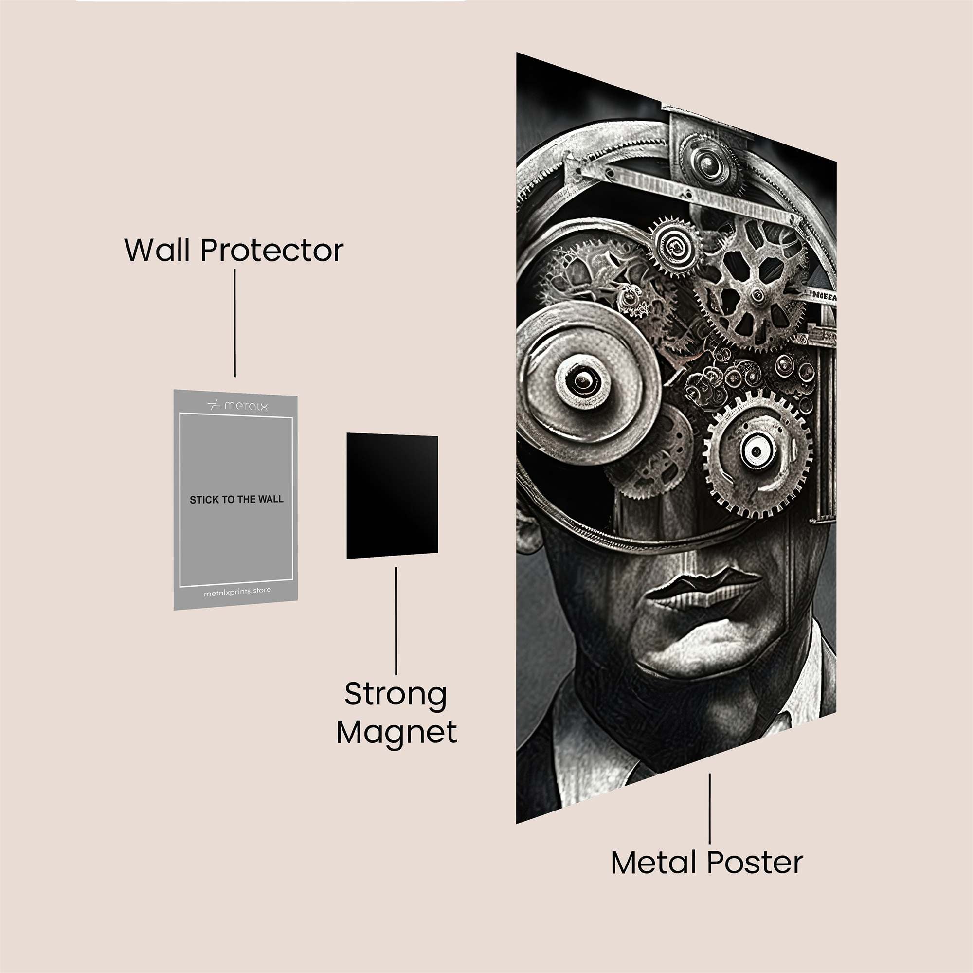 Mechanized Mind Safe Wall Magnetic / M