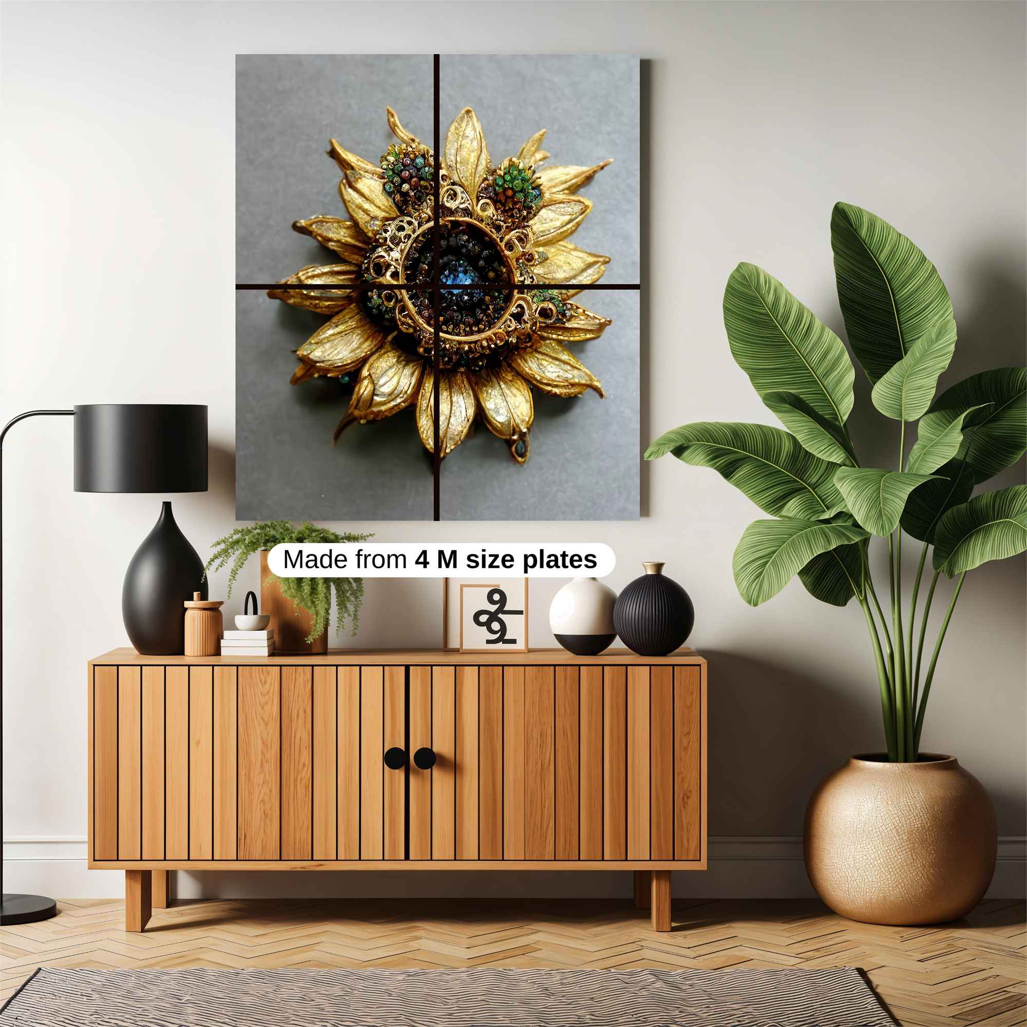 Sunflower Splendor Safe Wall Magnetic / M