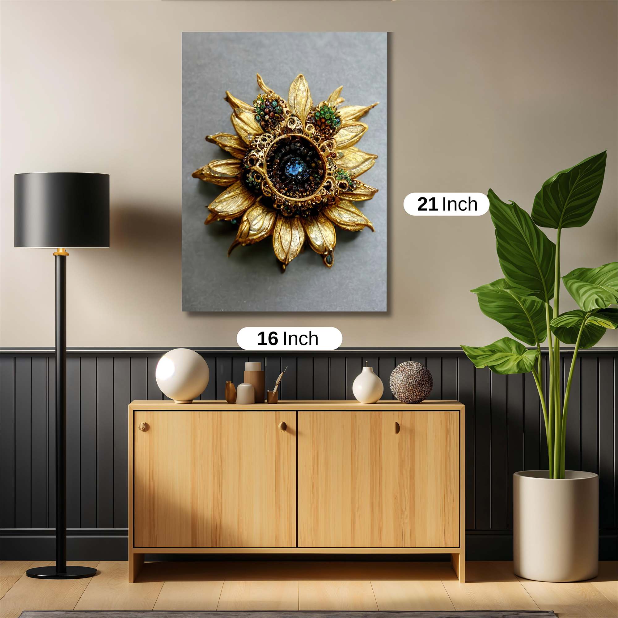 Sunflower Splendor Safe Wall Magnetic / M