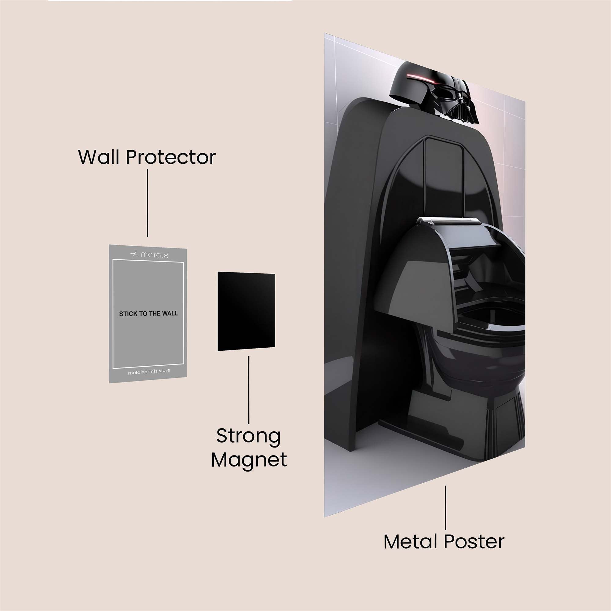Darth Throne Safe Wall Magnetic / M