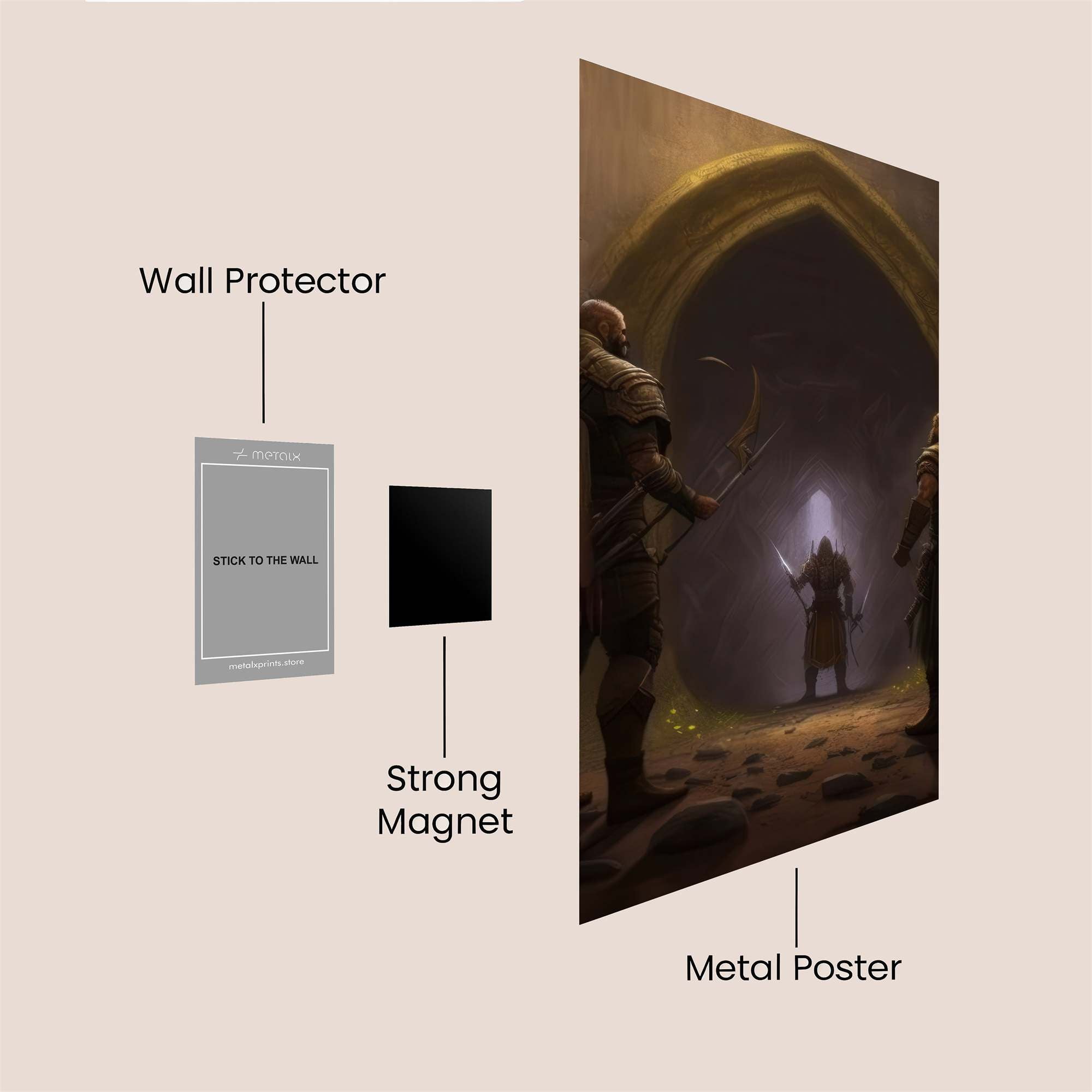 Dungeon Quest Safe Wall Magnetic / M