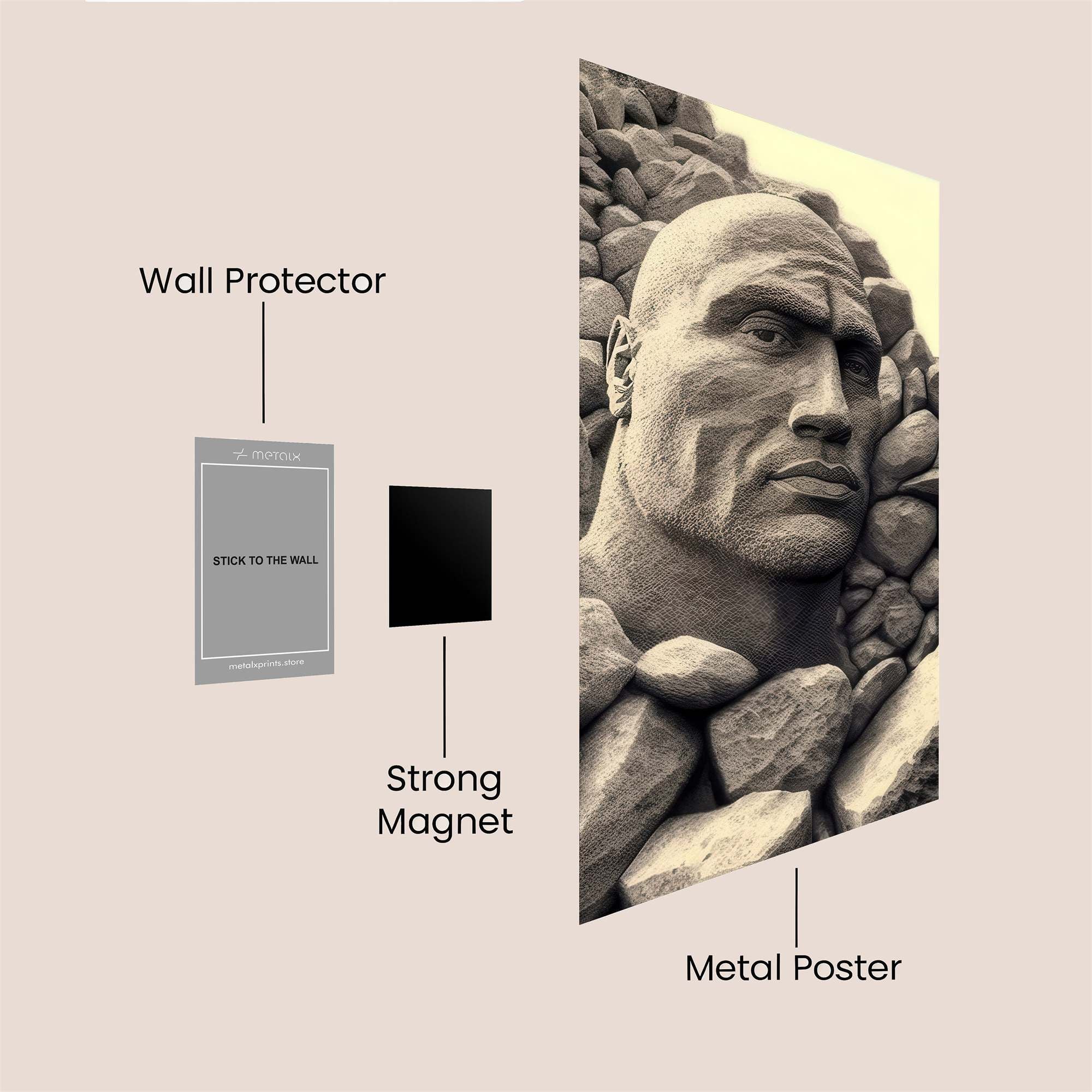 Rock Serenity Safe Wall Magnetic / M