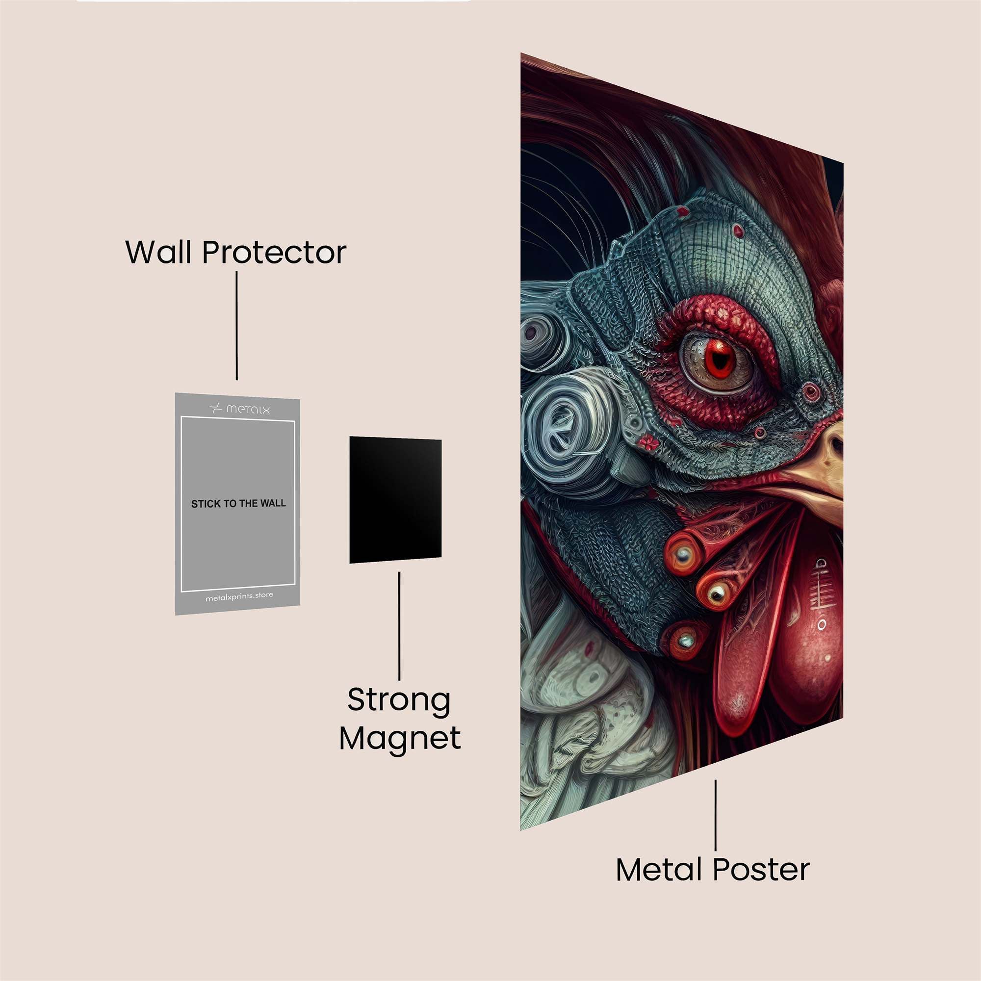 CyberRooster Safe Wall Magnetic / M