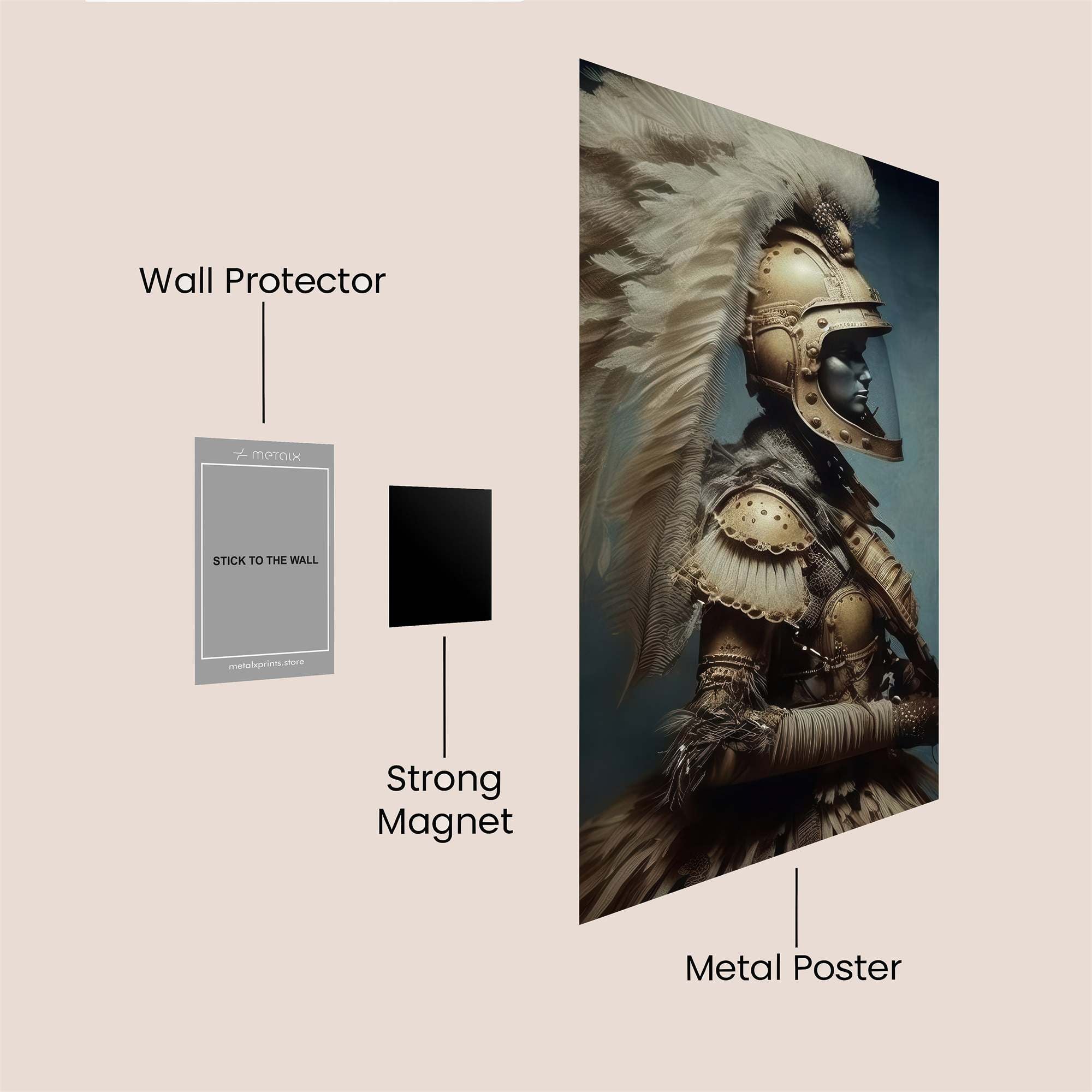 Feathered Valor Safe Wall Magnetic / M