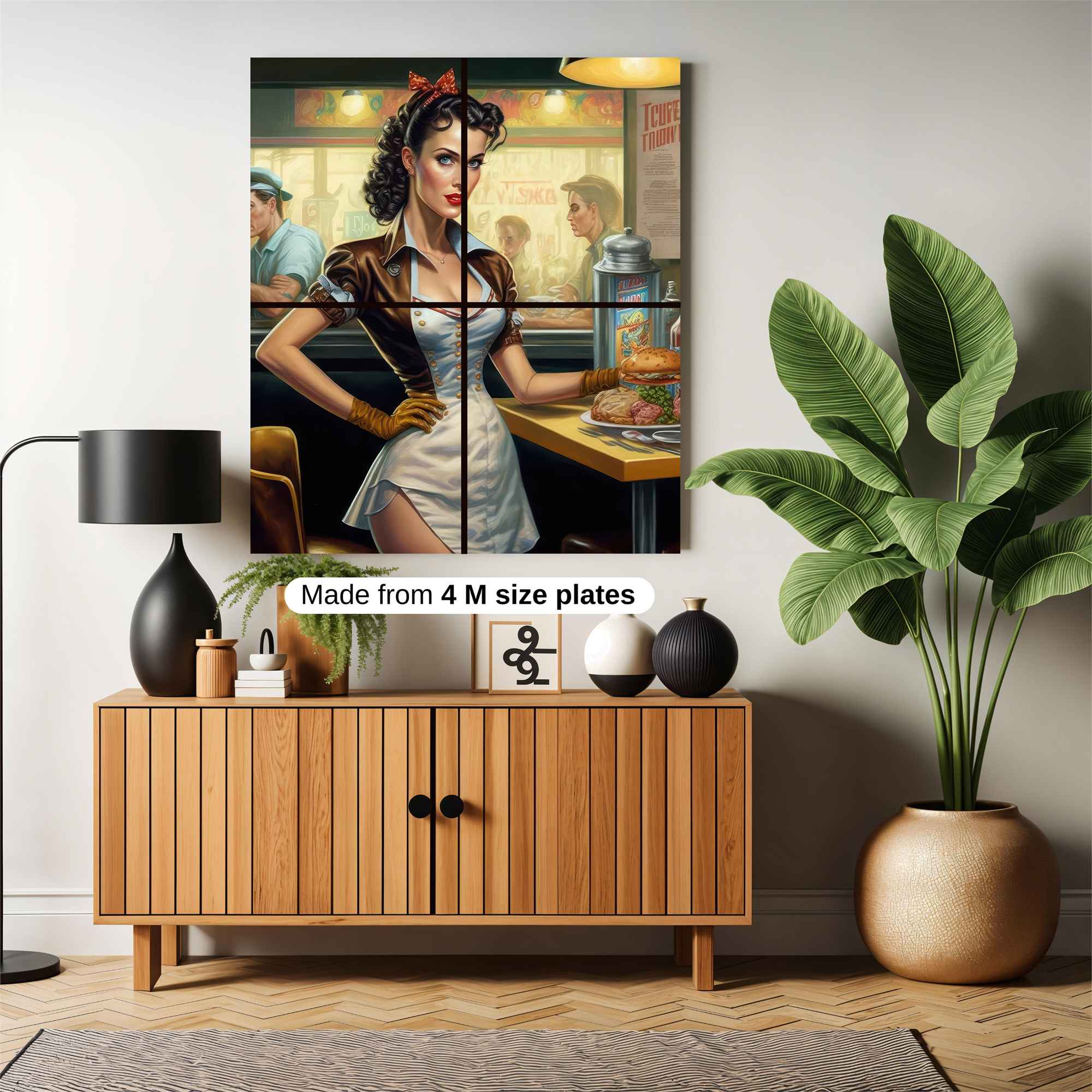 Retro Charm Safe Wall Magnetic / M