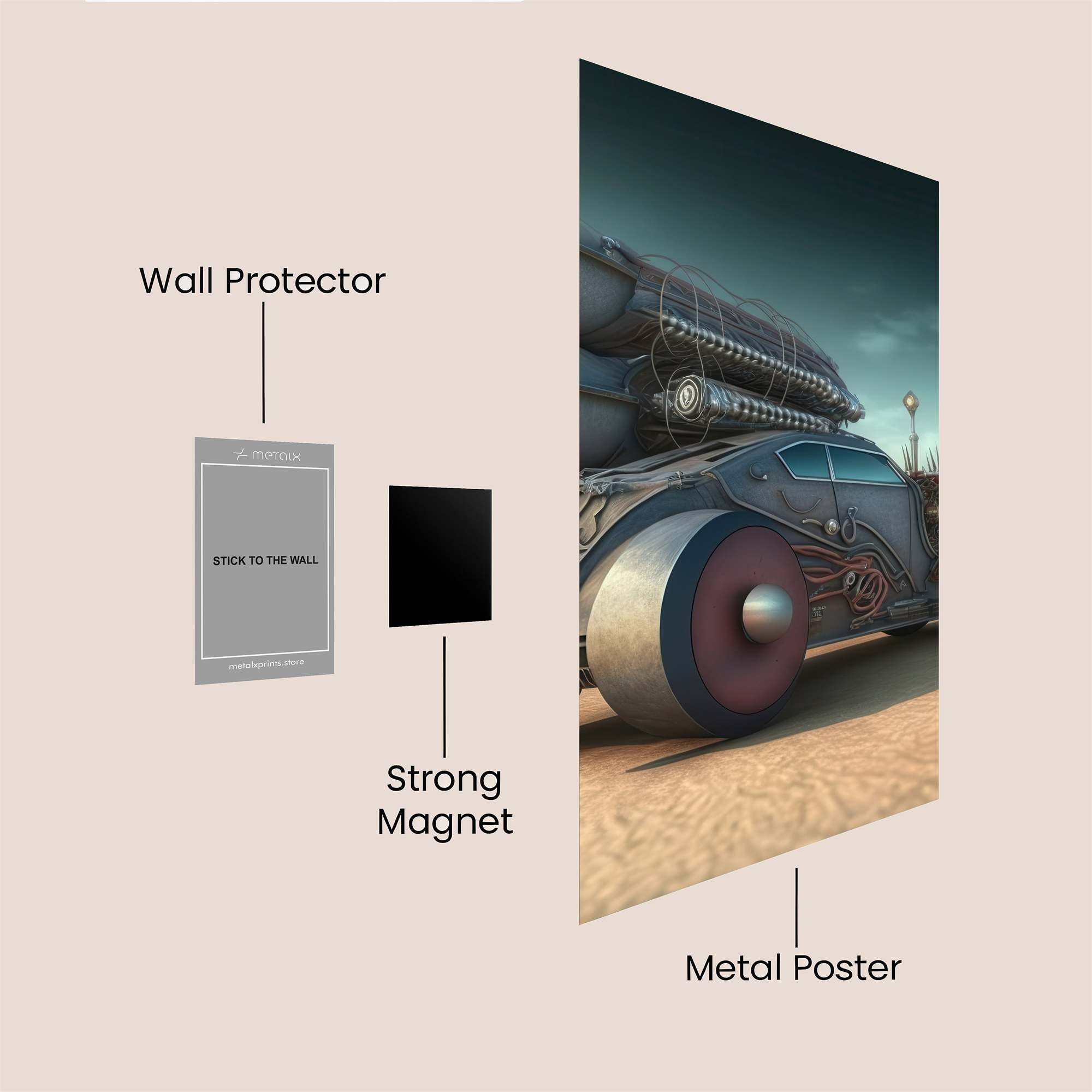 Desert Drifter Safe Wall Magnetic / M