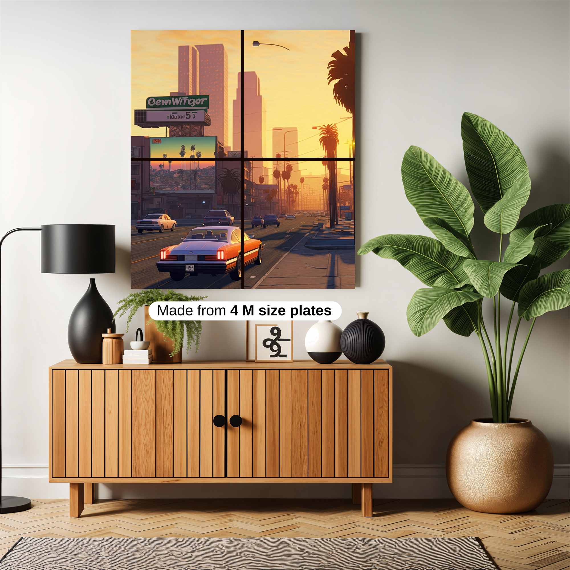LosSantos Sunset Safe Wall Magnetic / M