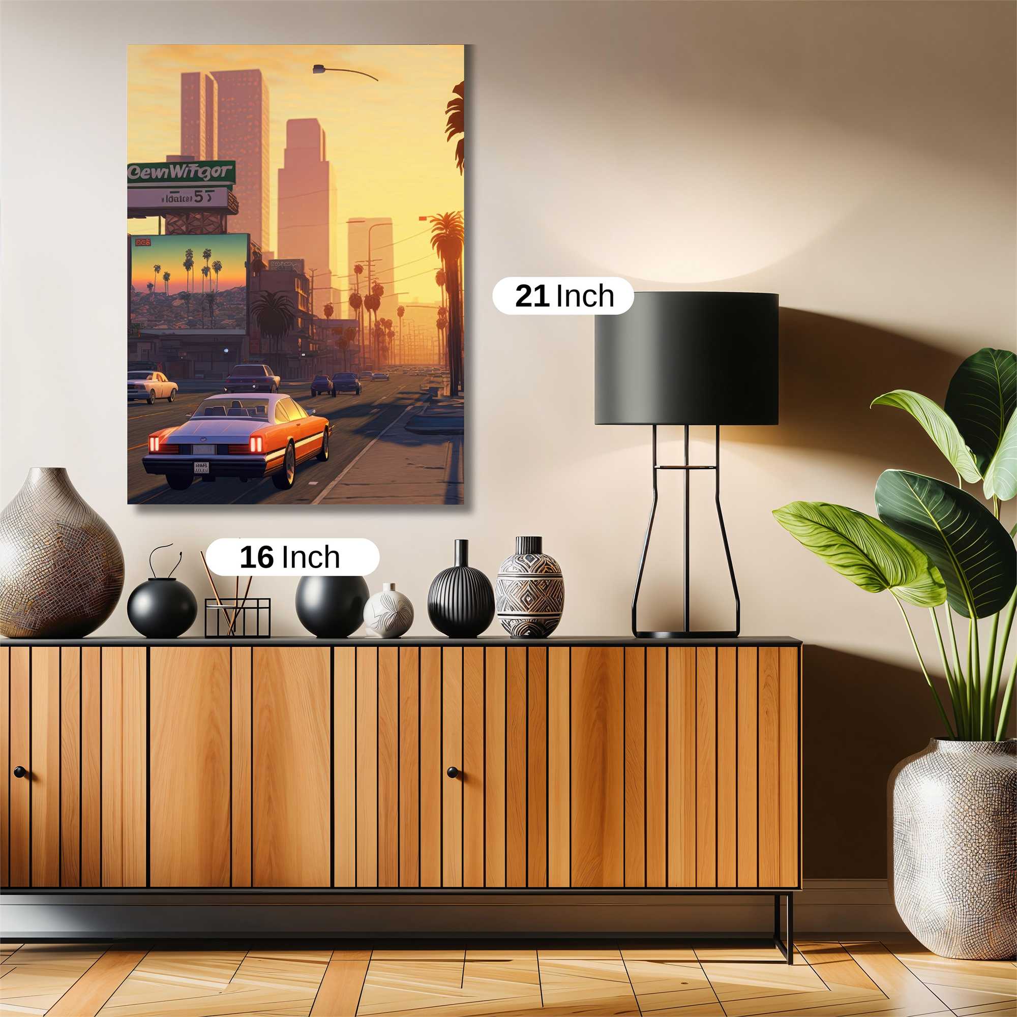 LosSantos Sunset Safe Wall Magnetic / M