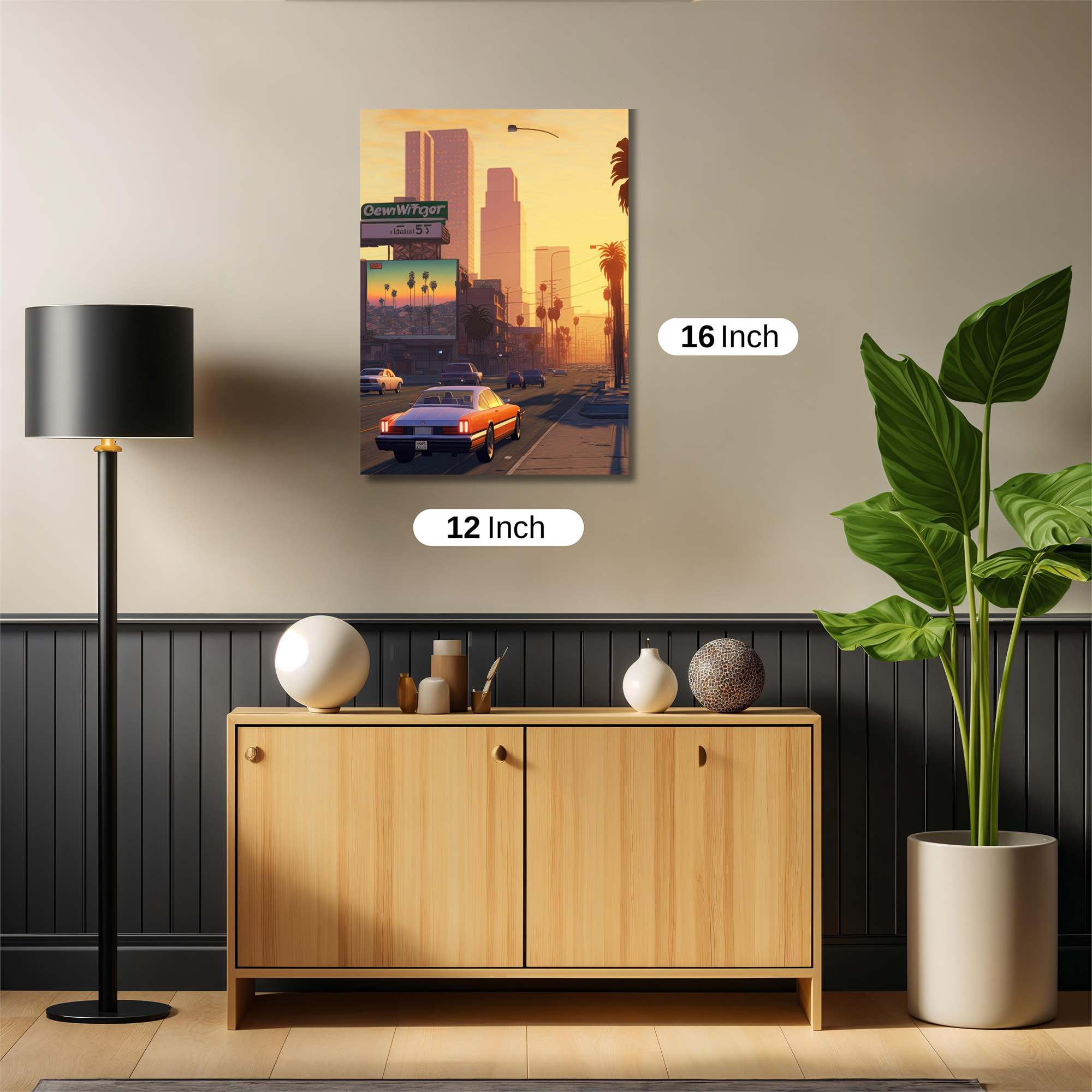 LosSantos Sunset Safe Wall Magnetic / M