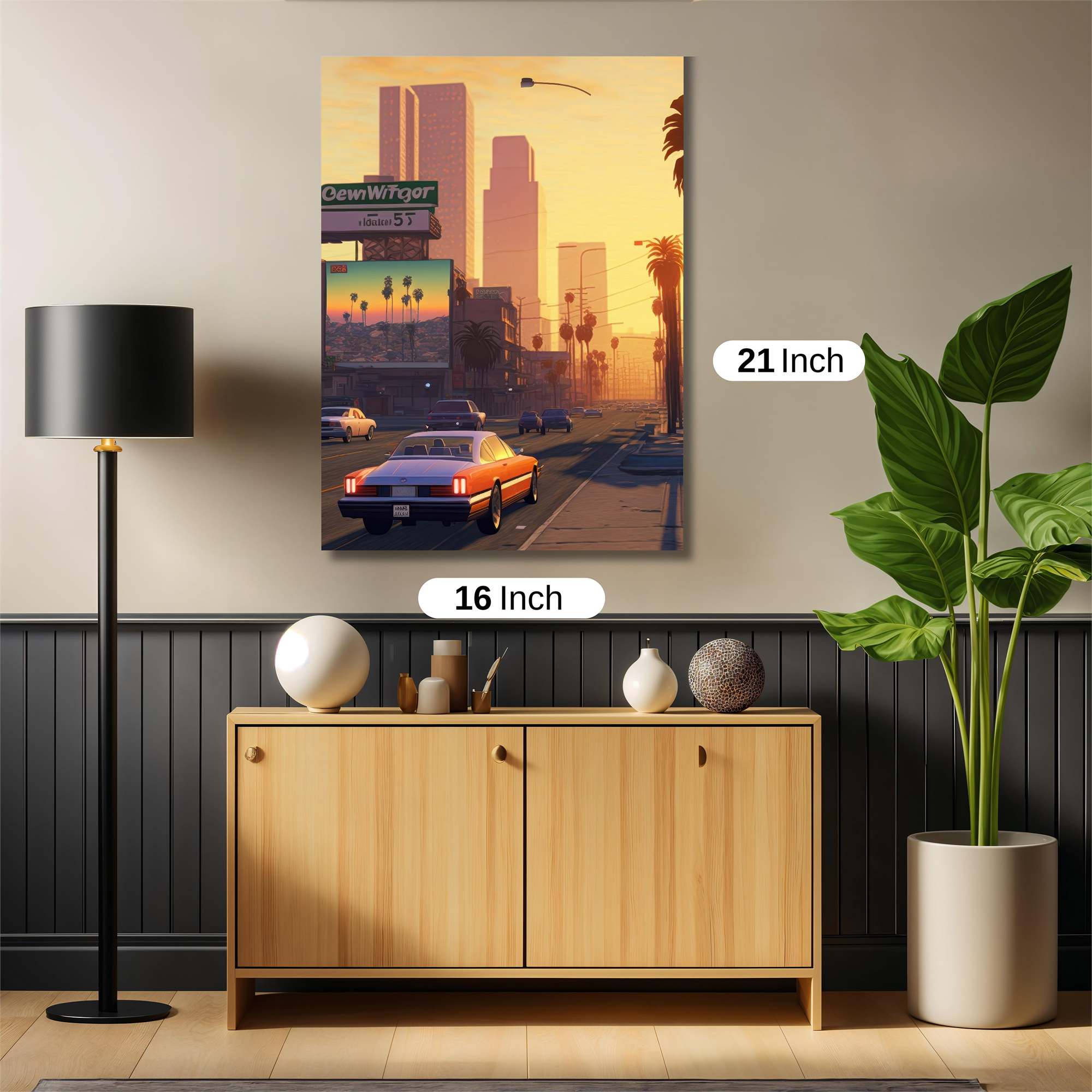 LosSantos Sunset Safe Wall Magnetic / M