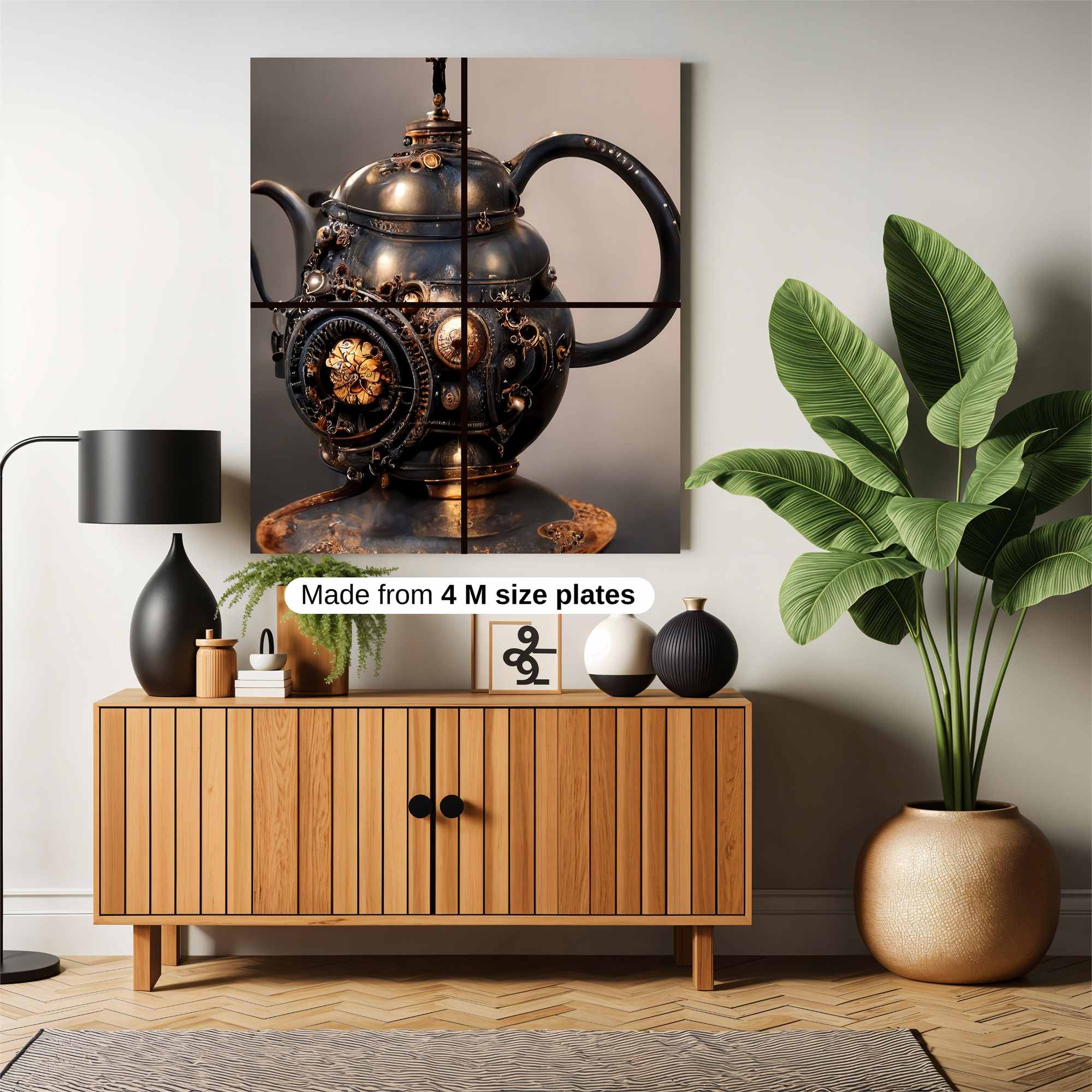 Steampunk Elegance Safe Wall Magnetic / M