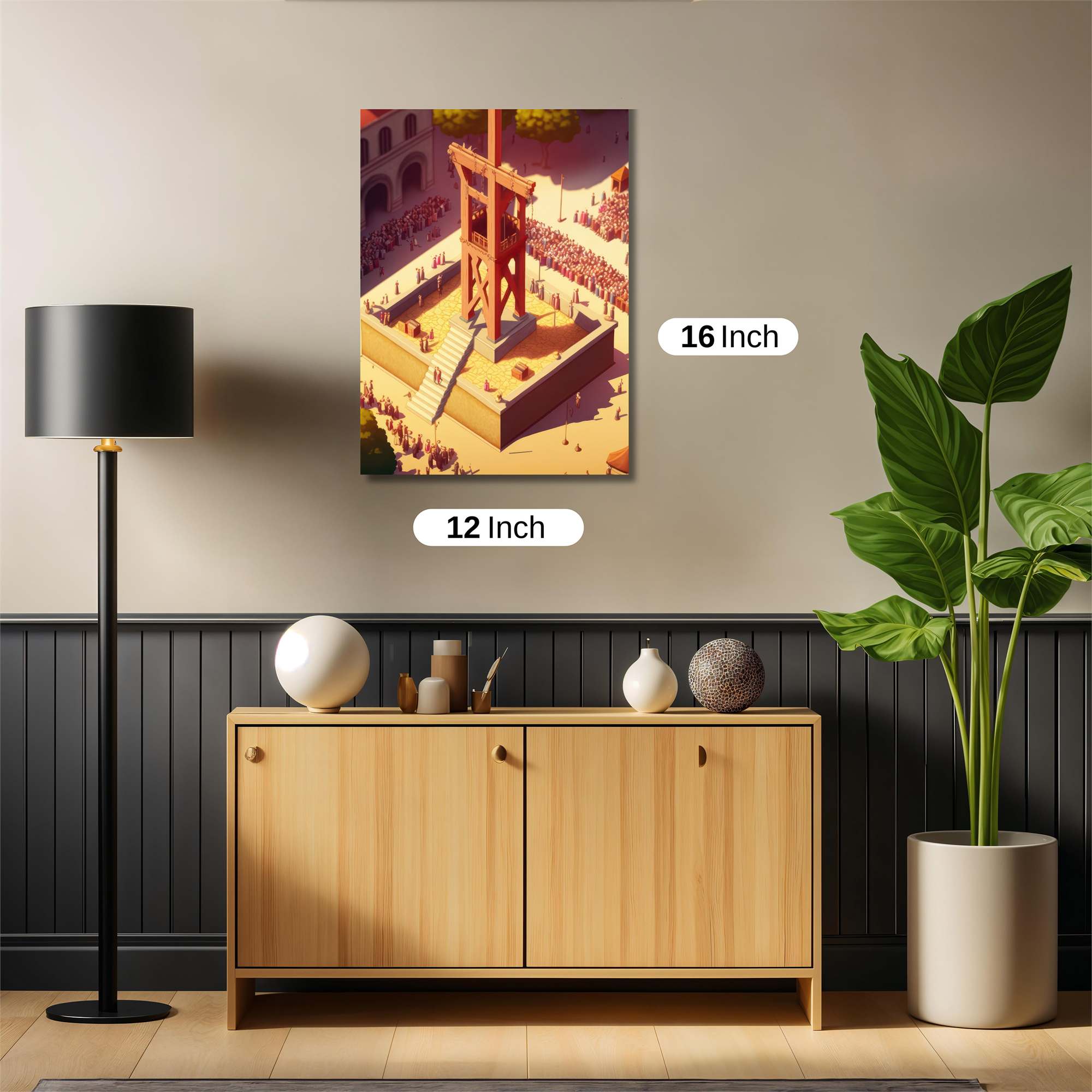 Crucifixion Drama Safe Wall Magnetic / M