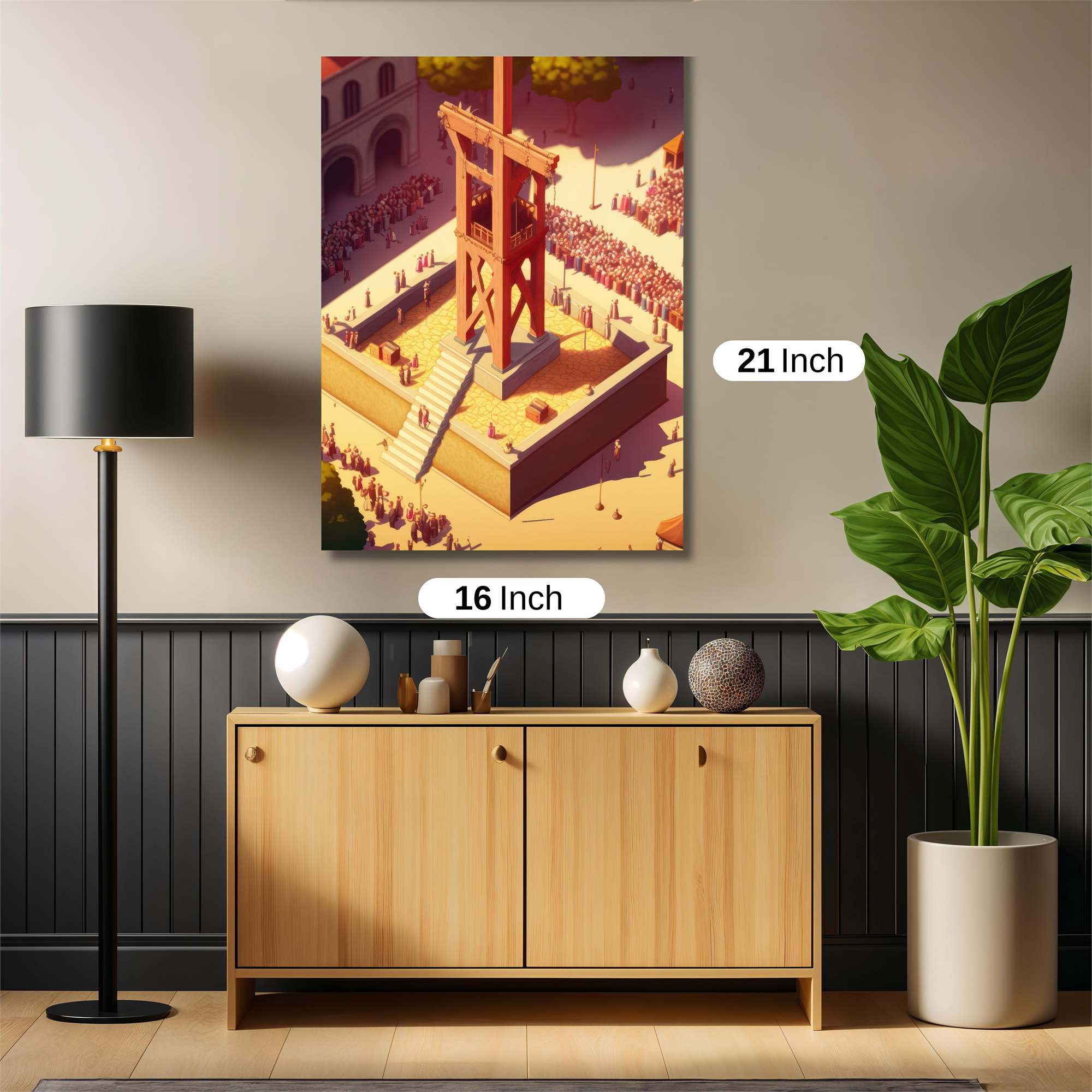 Crucifixion Drama Safe Wall Magnetic / M
