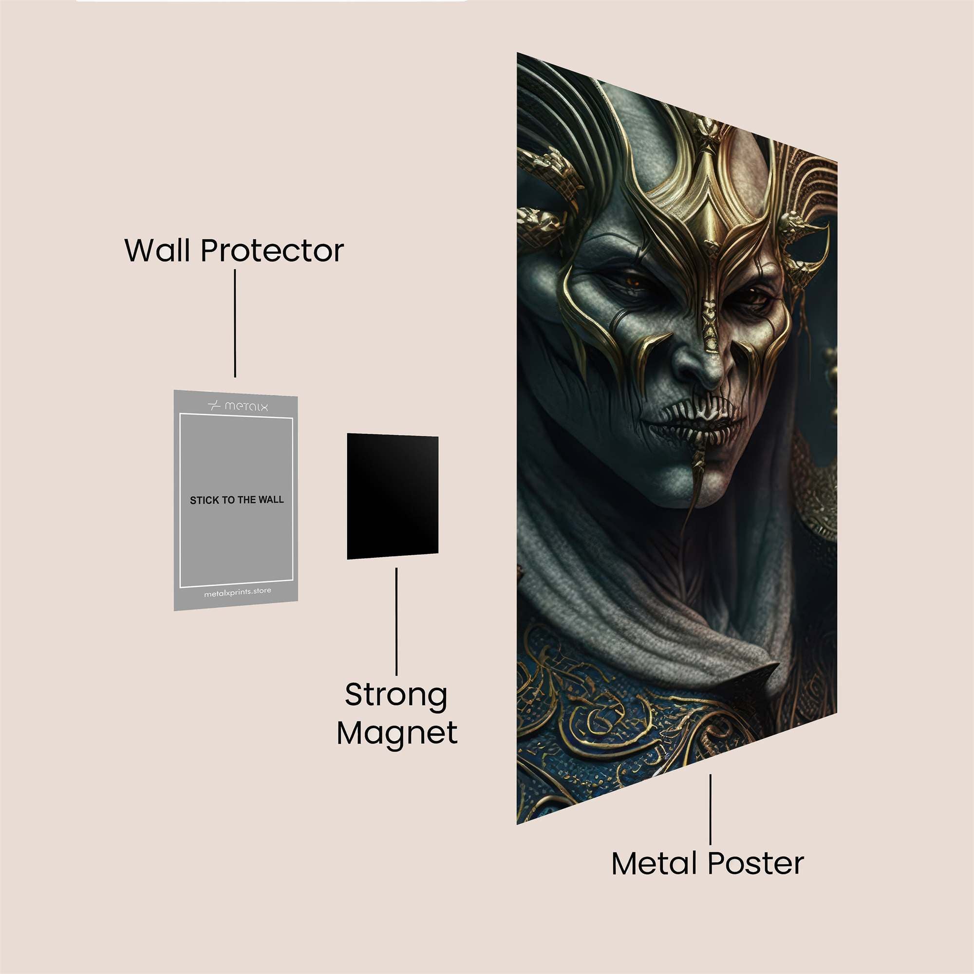 Demon Enigma Safe Wall Magnetic / M