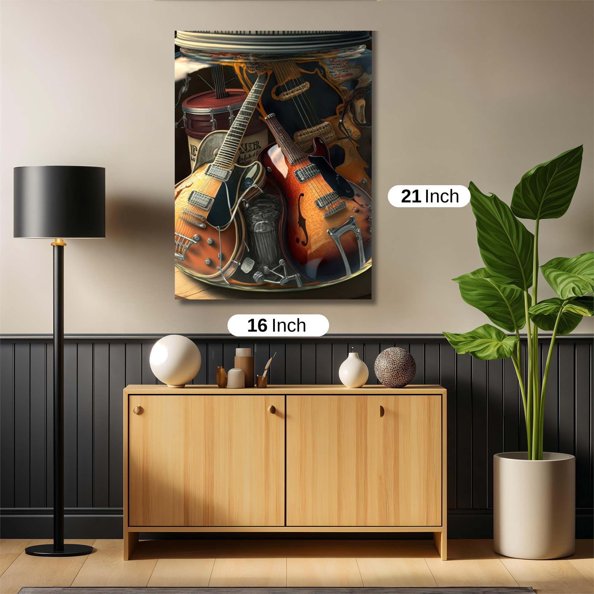 Guitar Dream Safe Wall Magnetic / M