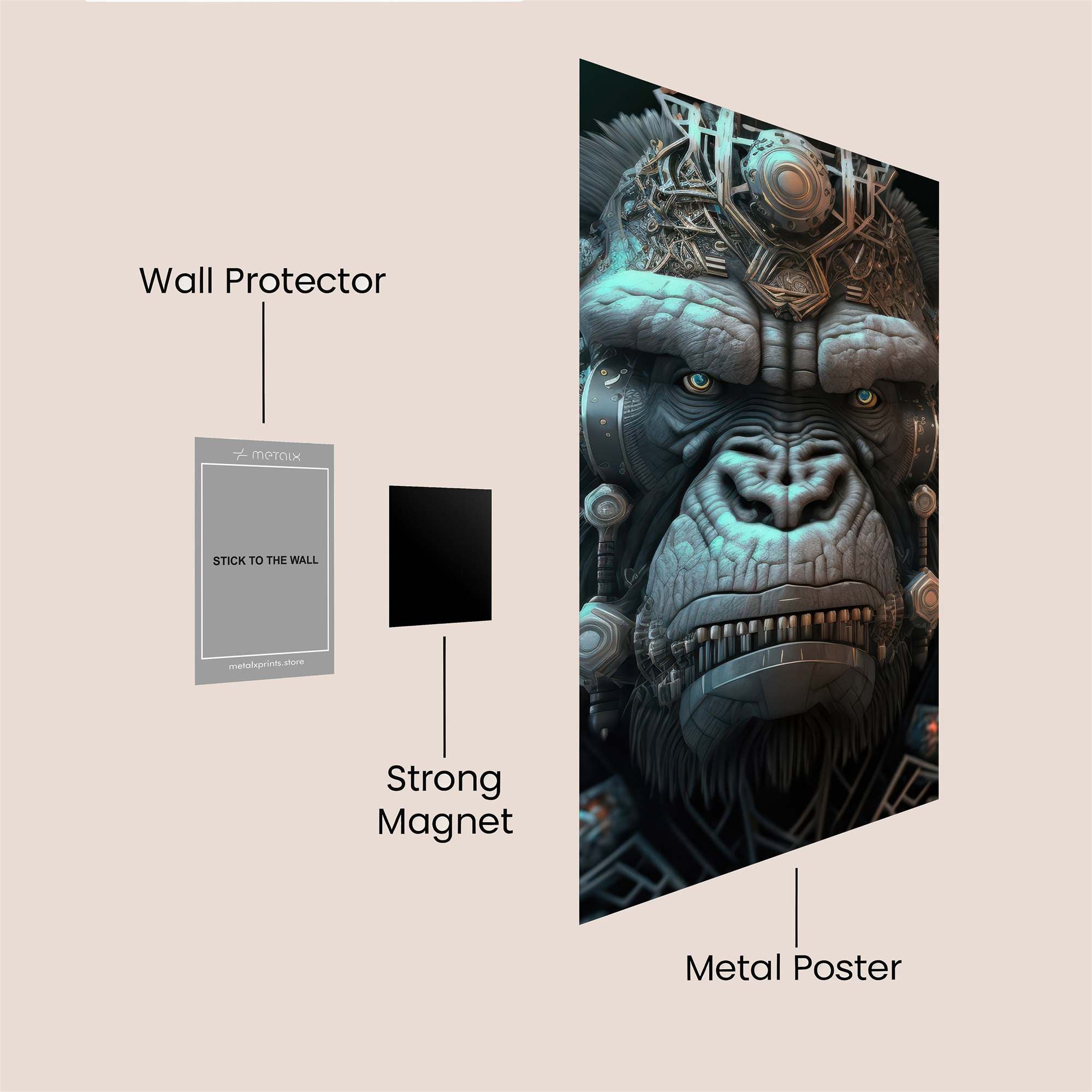 Caesar Majestic Safe Wall Magnetic / M