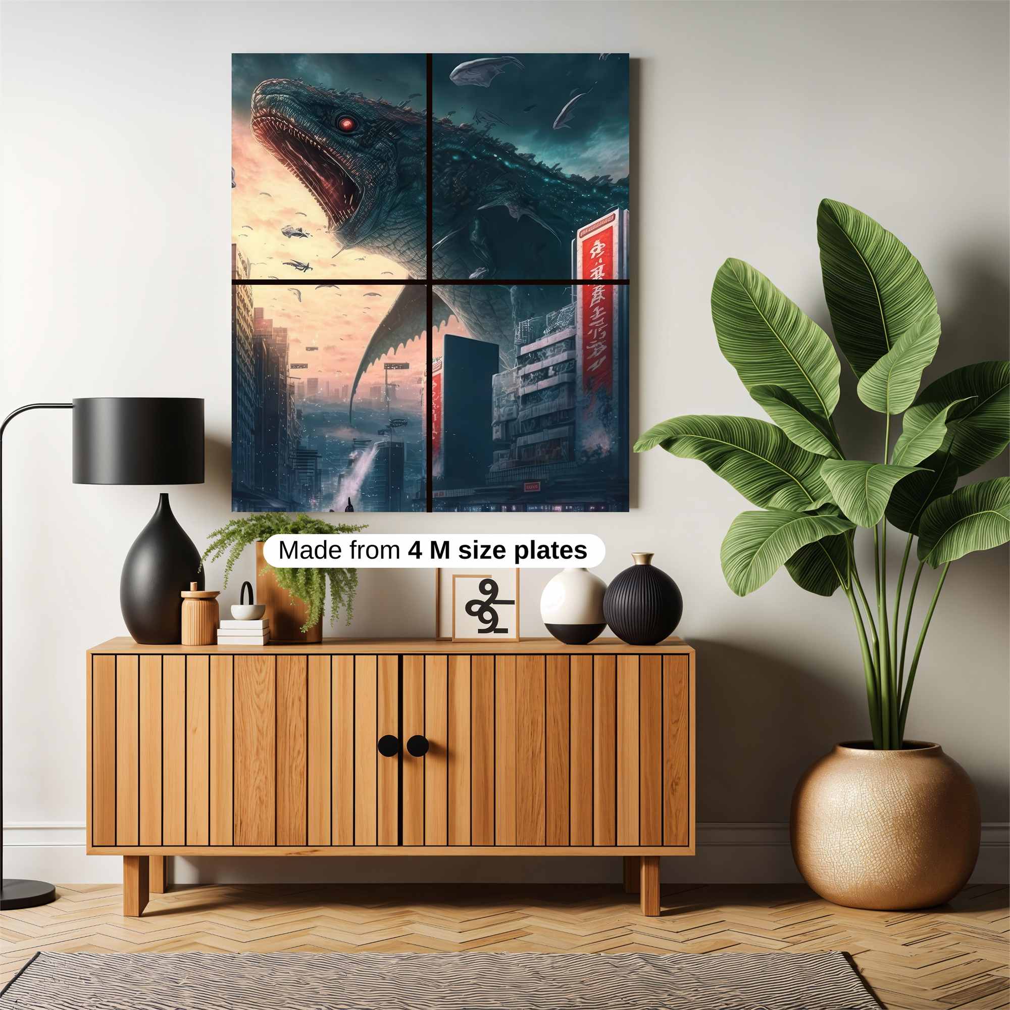 Godzilla Rampage Safe Wall Magnetic / M